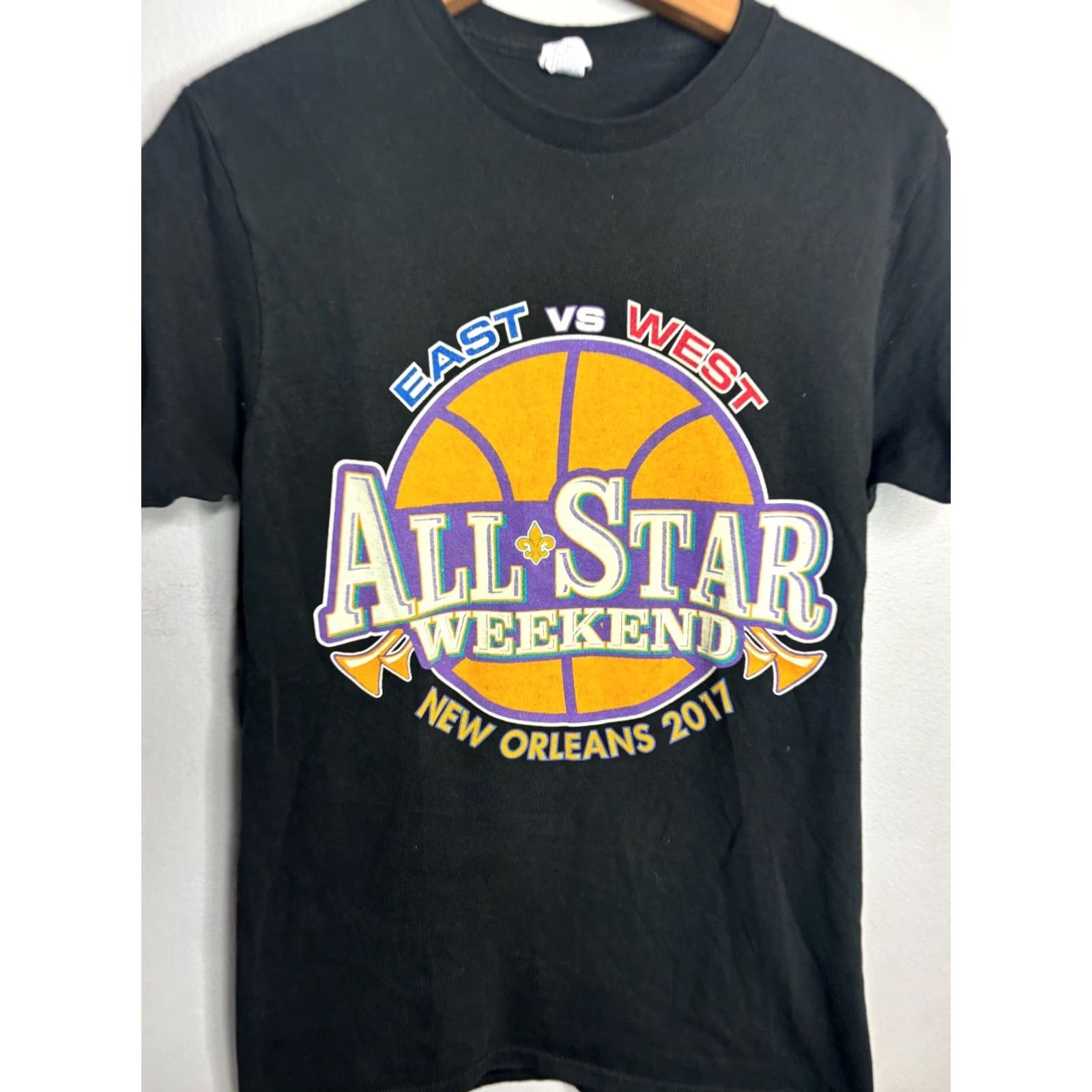 NBA Nike All-Star Game T-Shirt Crew Neck Black 2017 Size S Men Stars Graphic Print 2732 Size US S / EU 44-46 / 1 - 2 Thumbnail