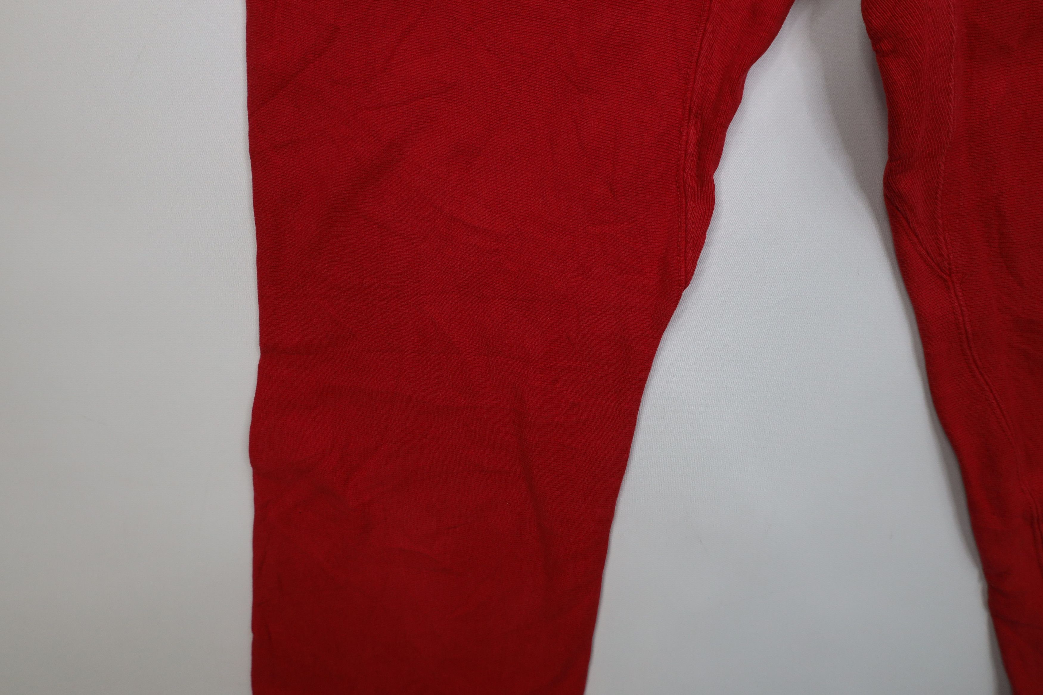 Champion Vintage 90s Champion Reverse Weave Gusset Sweatpants Red USA Size US 34 / EU 50 - 6 Thumbnail