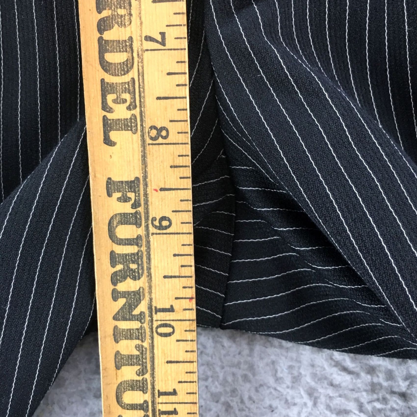 Banana Republic Banana Republic Avery Straight Trouser Dress Pants Womens 4 Petite Black Striped Pants Size 27" / US 4 / IT 40 - 7 Thumbnail