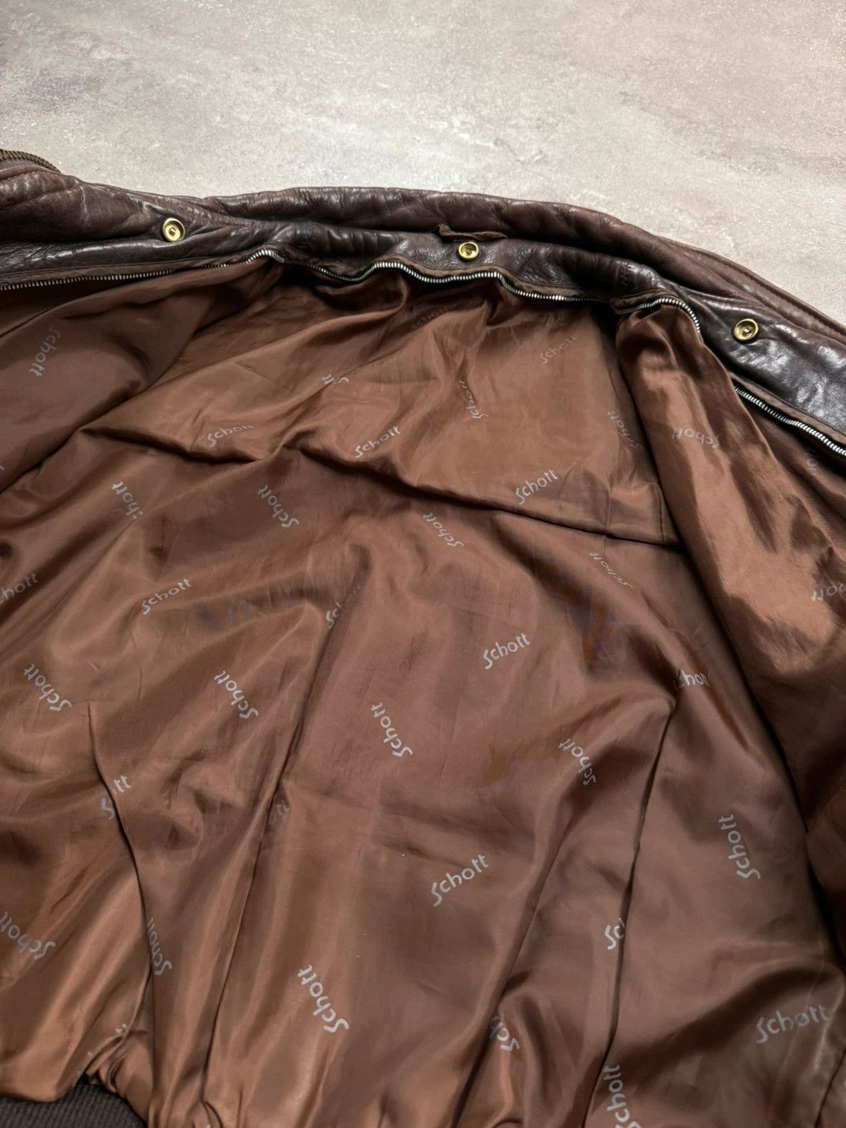 Schott Schott leather jacket vintage 1980s 1970s rétro made in USA Size US XL / EU 56 / 4 - 11 Thumbnail