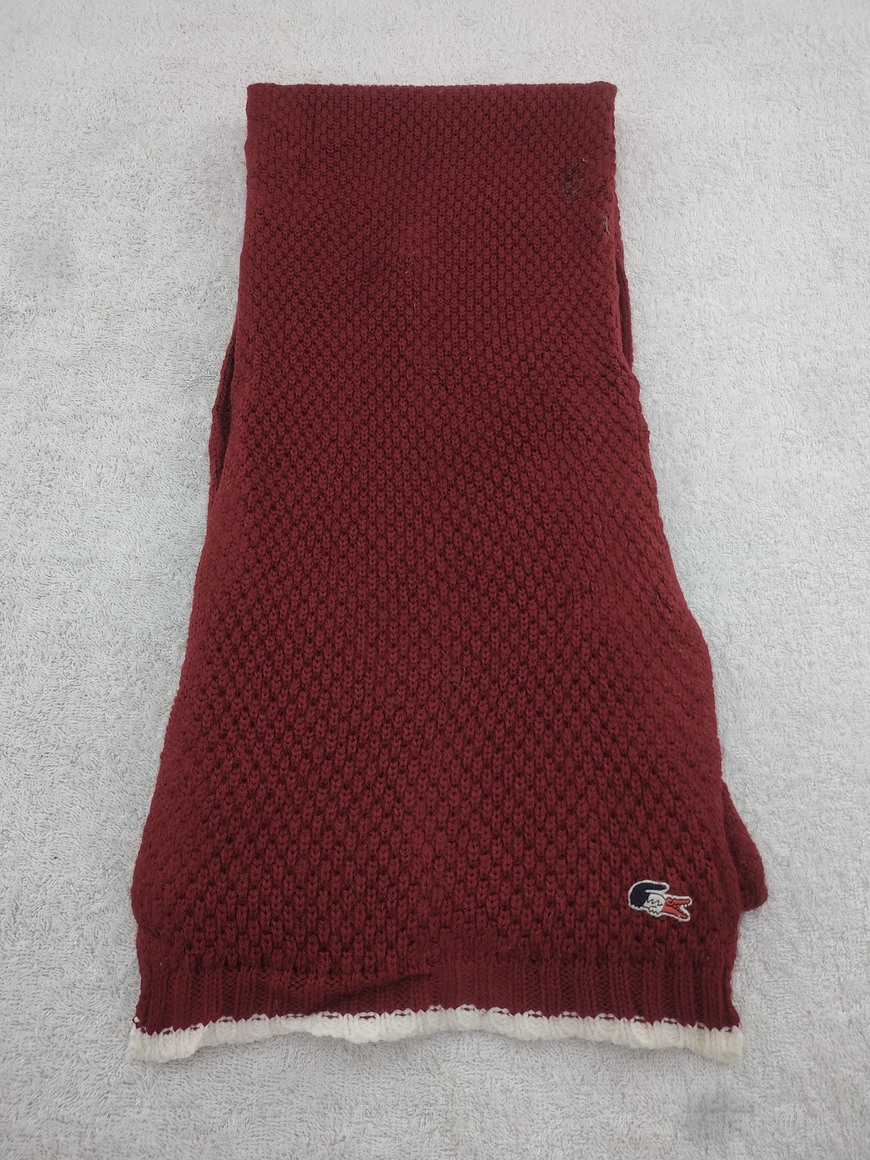 Lacoste Vintage Lacoste Scarf/Muffler/Neckwear MF534 Size ONE SIZE - 2 Thumbnail