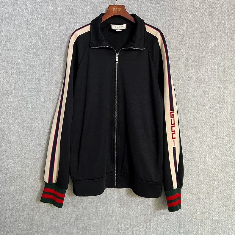 Gucci Gucci Black side sleeve logo school uniform jacket 2502-Nex Size US L / EU 52-54 / 3 - 1 Thumbnail