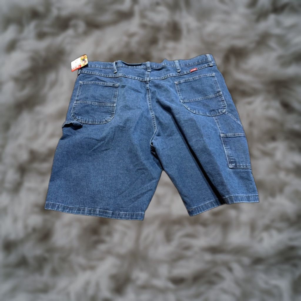 Wrangler Wrangler Mens Shorts 46 Carpenter Utility 11" Inseam Blue Denim Flex NEW Size US 30 / EU 46 - 1 Thumbnail
