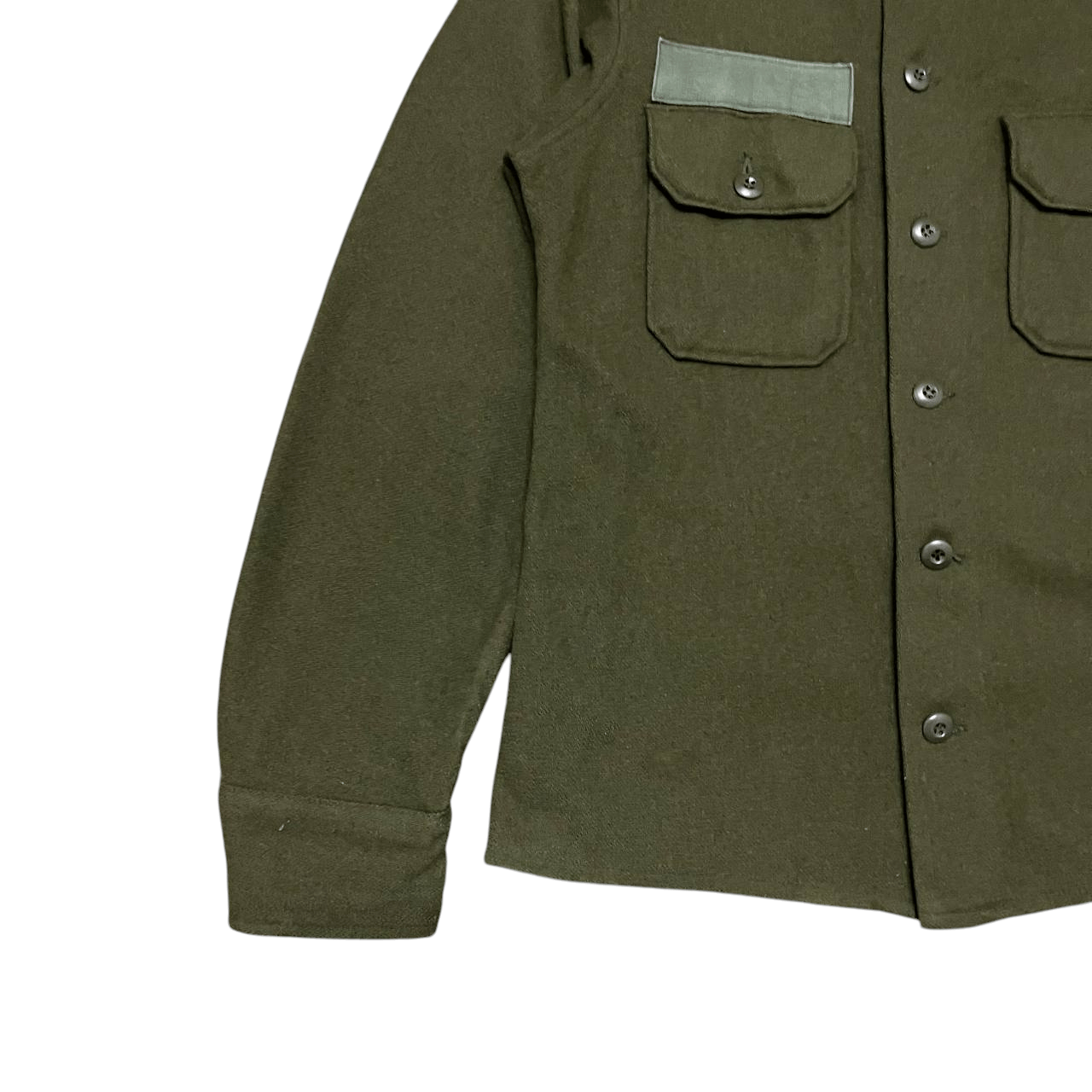 Vintage Vintage 70's Military Wool Shirt Jacket Size US S / EU 44-46 / 1 - 3 Thumbnail