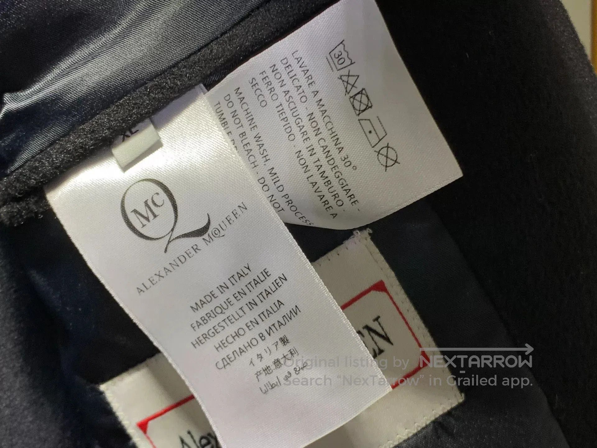 Alexander McQueen Alexander McQueen Men's Winter Wool Coat. Size US L / EU 52-54 / 3 - 8 Thumbnail