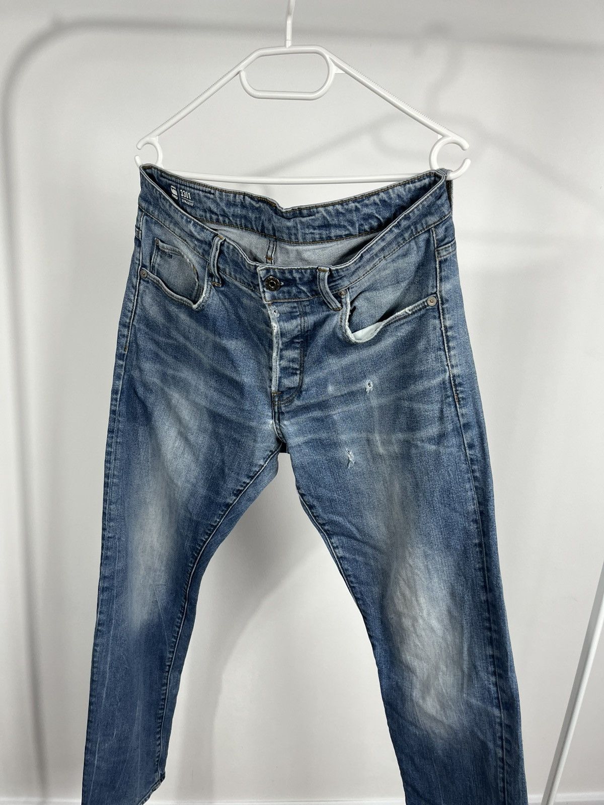 G-Star G-Star RAW 3301 Straight Fit Jeans W31 L32 Light Wash Size US 31 - 9 Thumbnail
