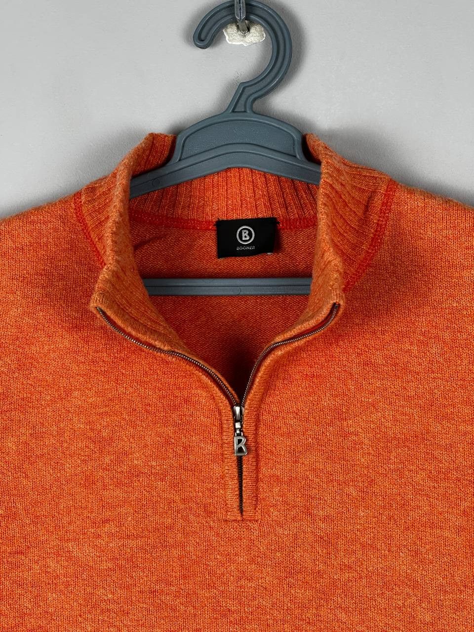 Bogner Bogner Knit 1/4 Zip Luxury Wool Sweater Size US L / EU 52-54 / 3 - 4 Thumbnail