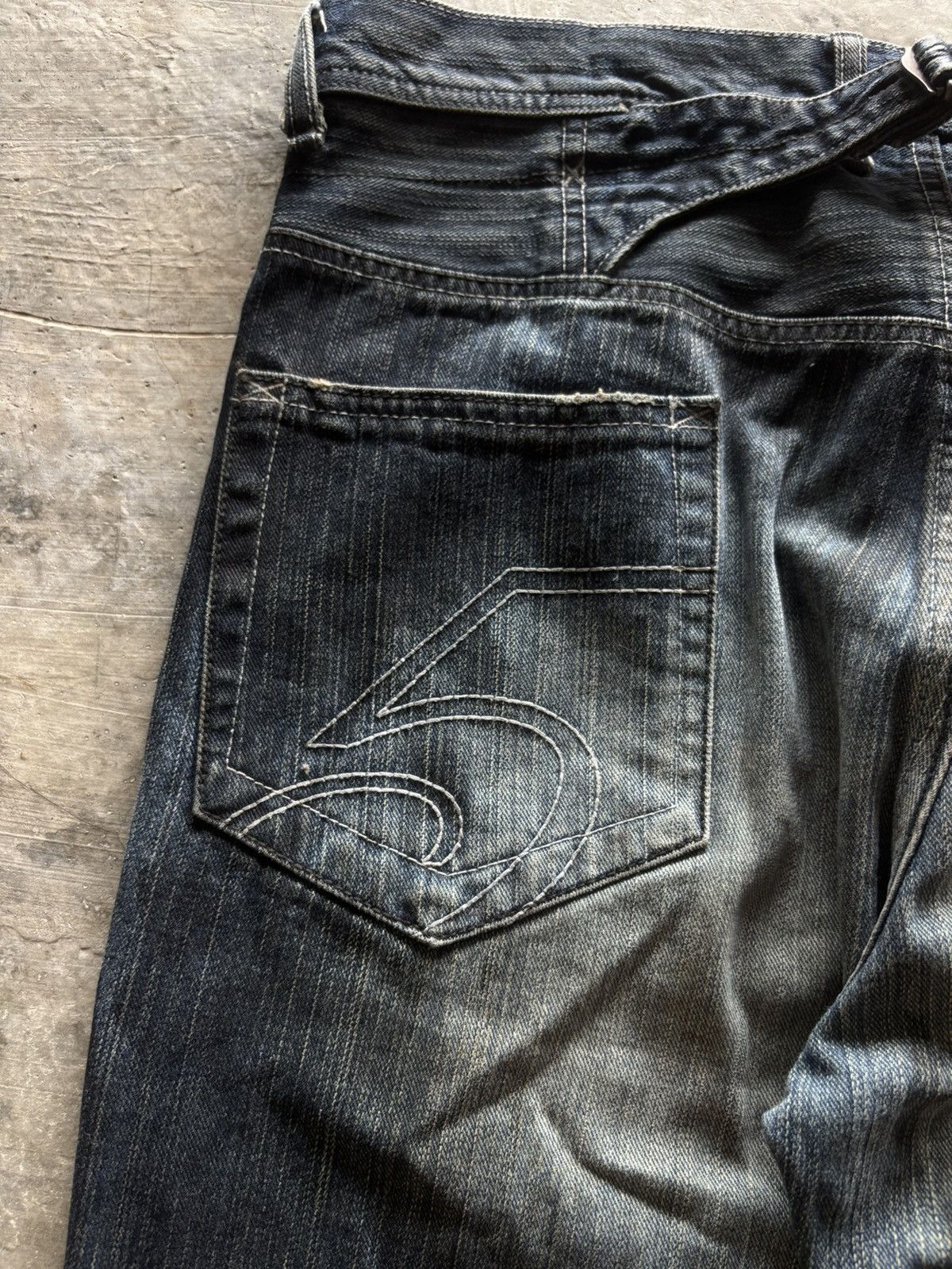 If Six Was Nine DESTROY BABYLON japanese jeans oil muddy rust wash punk goth Size US 34 / EU 50 - 14 Thumbnail