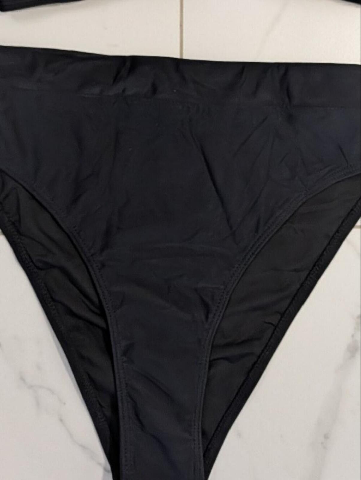 Other Black Women's Bikini Set - Classic High-Waist Swim Size ONE SIZE - 6 Thumbnail