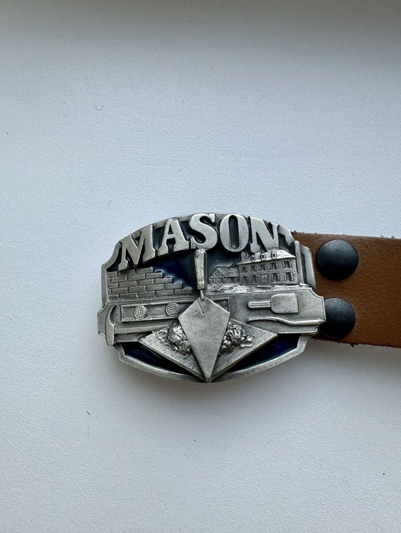 Vintage Vintage Mason Belt Made in USA Leather Size ONE SIZE - 8 Thumbnail