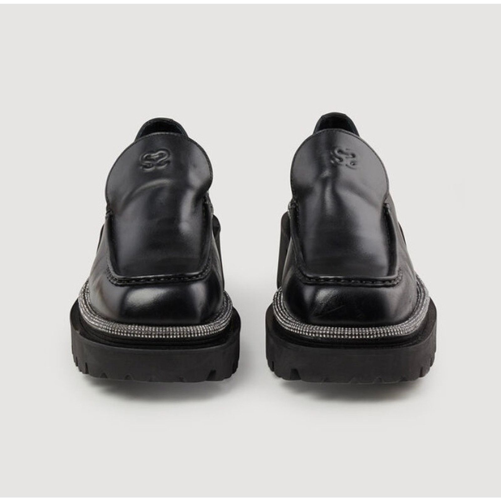Sandro NEW Sandro Leather Loafers with Thick Notched Soles size 40 Size US 9.5 / IT 39.5 - 3 Thumbnail