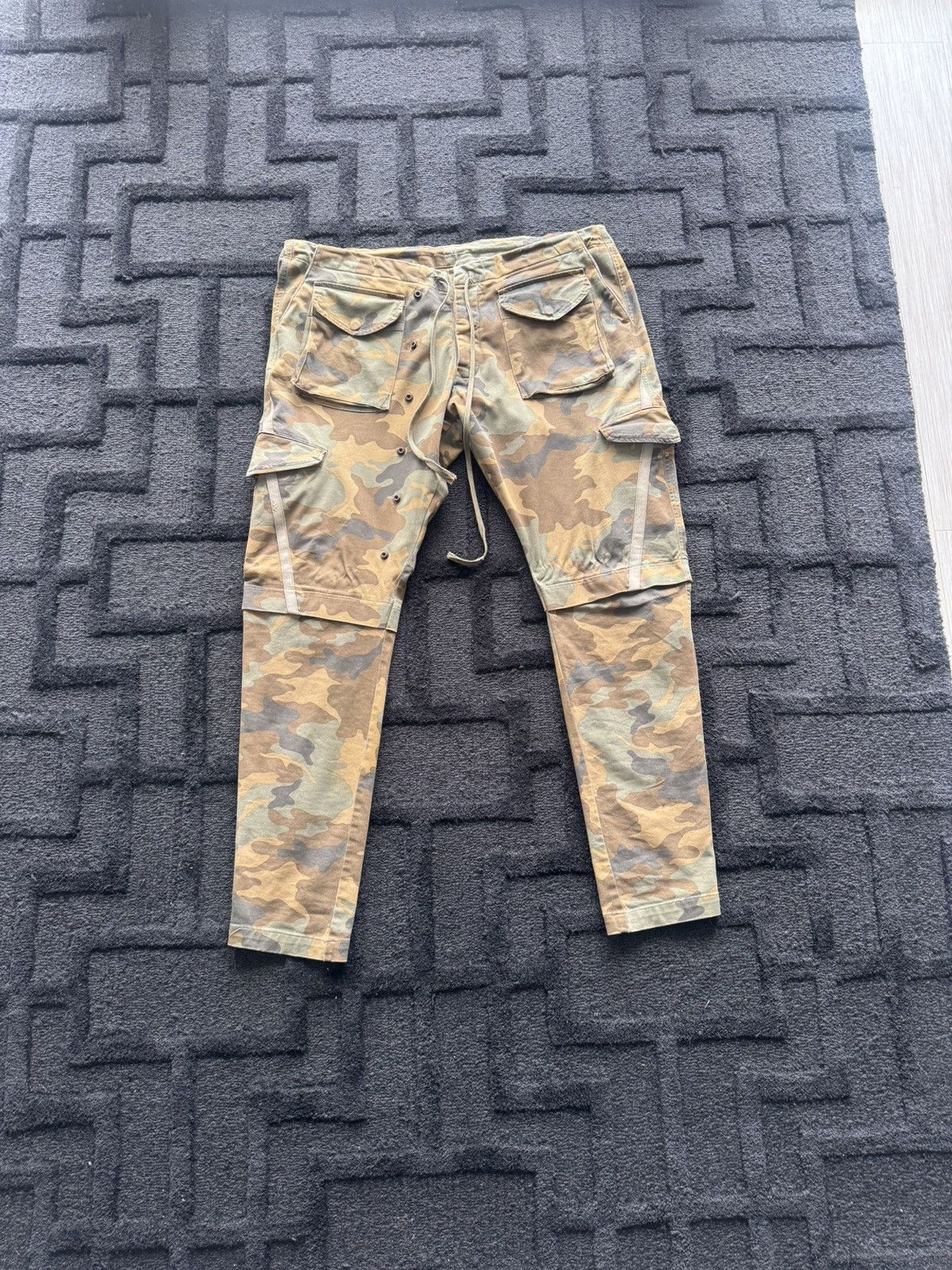 Greg Lauren Greg Lauren Camouflage Cargo Pants Size US 38 / EU 54 - 1 Thumbnail