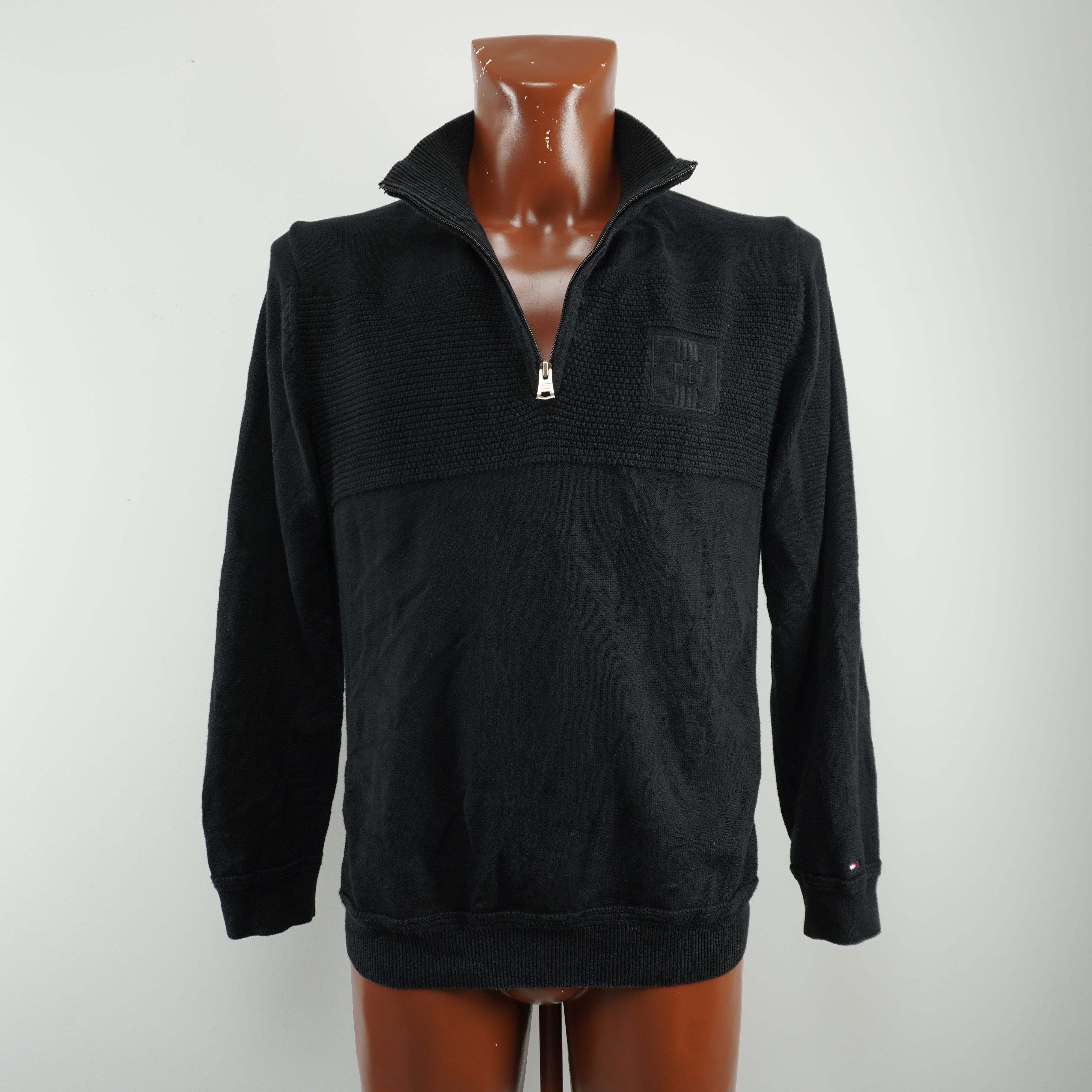 Tommy Hilfiger Pre-owned Men's Tommy Hilfiger Black Sweater Size US L / EU 52-54 / 3 - 2 Thumbnail