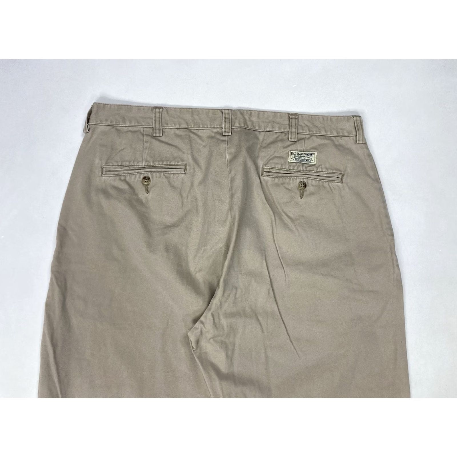 Polo Ralph Lauren VINTAGE Polo Jeans Ralph Lauren Chino Pants Men 38 x 29 Beige Size US S / EU 44-46 / 1 - 4 Thumbnail