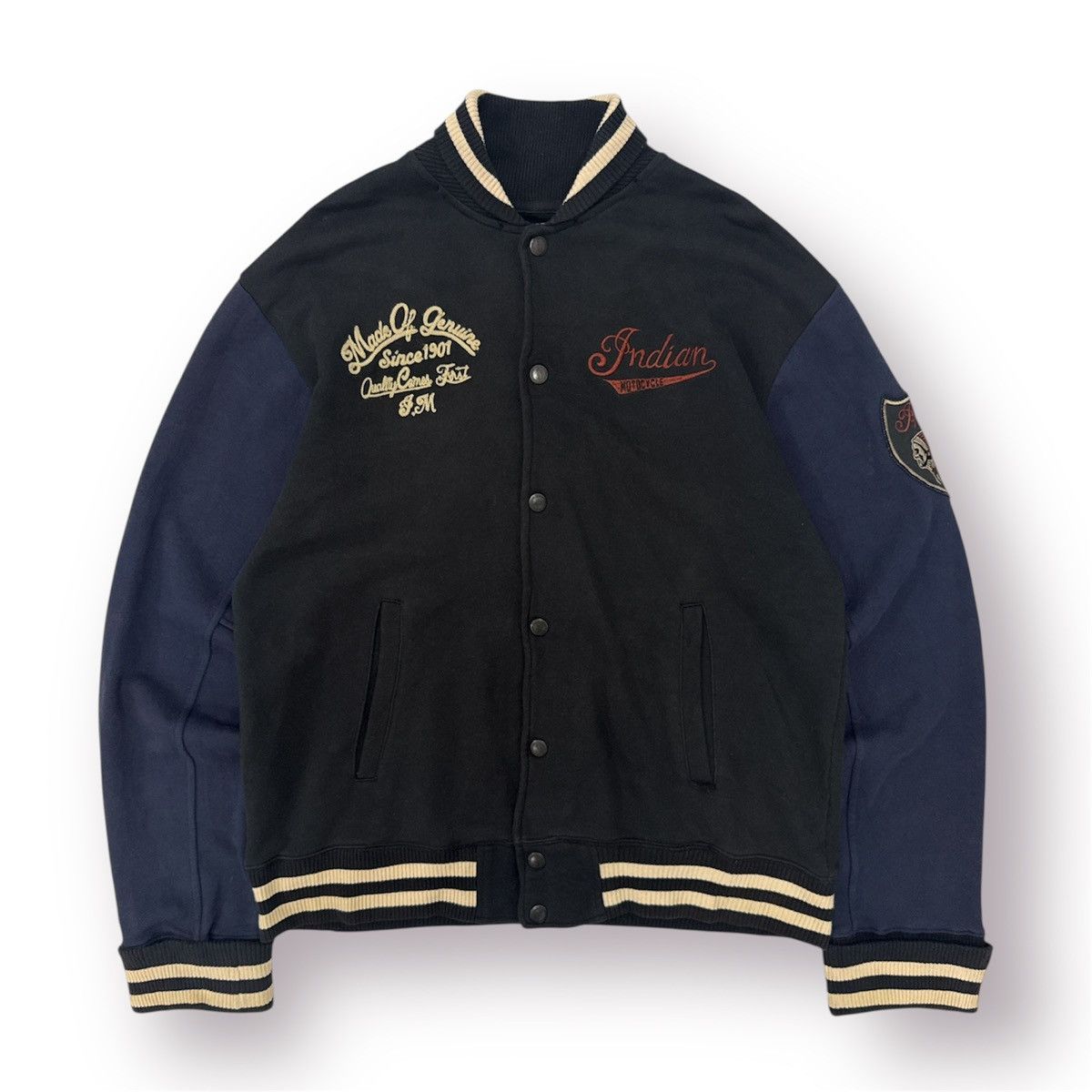 Indian Motorcycle 🔥 Indian Motorcycles Road Master Sweat Varsity Jacket - XL Size US L / EU 52-54 / 3 - 2 Thumbnail