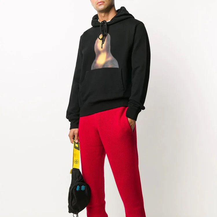 Off-White Red Blurred Mona Lisa Arrows Hoodie Size US M / EU 48-50 / 2 - 6 Thumbnail