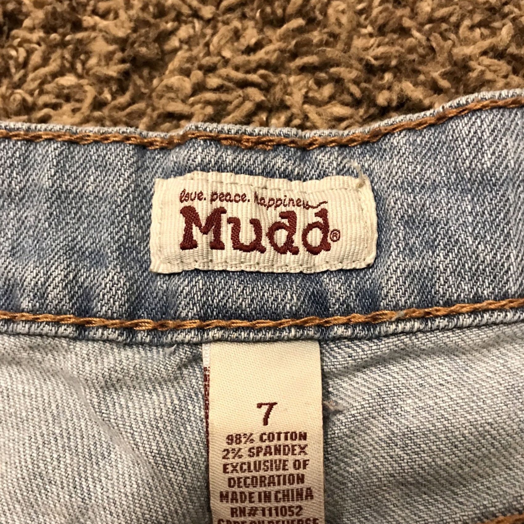Denime Mudd Denim Jean Shorts Bermuda Juniors Size 7 Blue Cotton Waist 30 Inseam 5.5” Regular Vintage? Noحدد Size 28" / US 6 / IT 42 - 2 Thumbnail