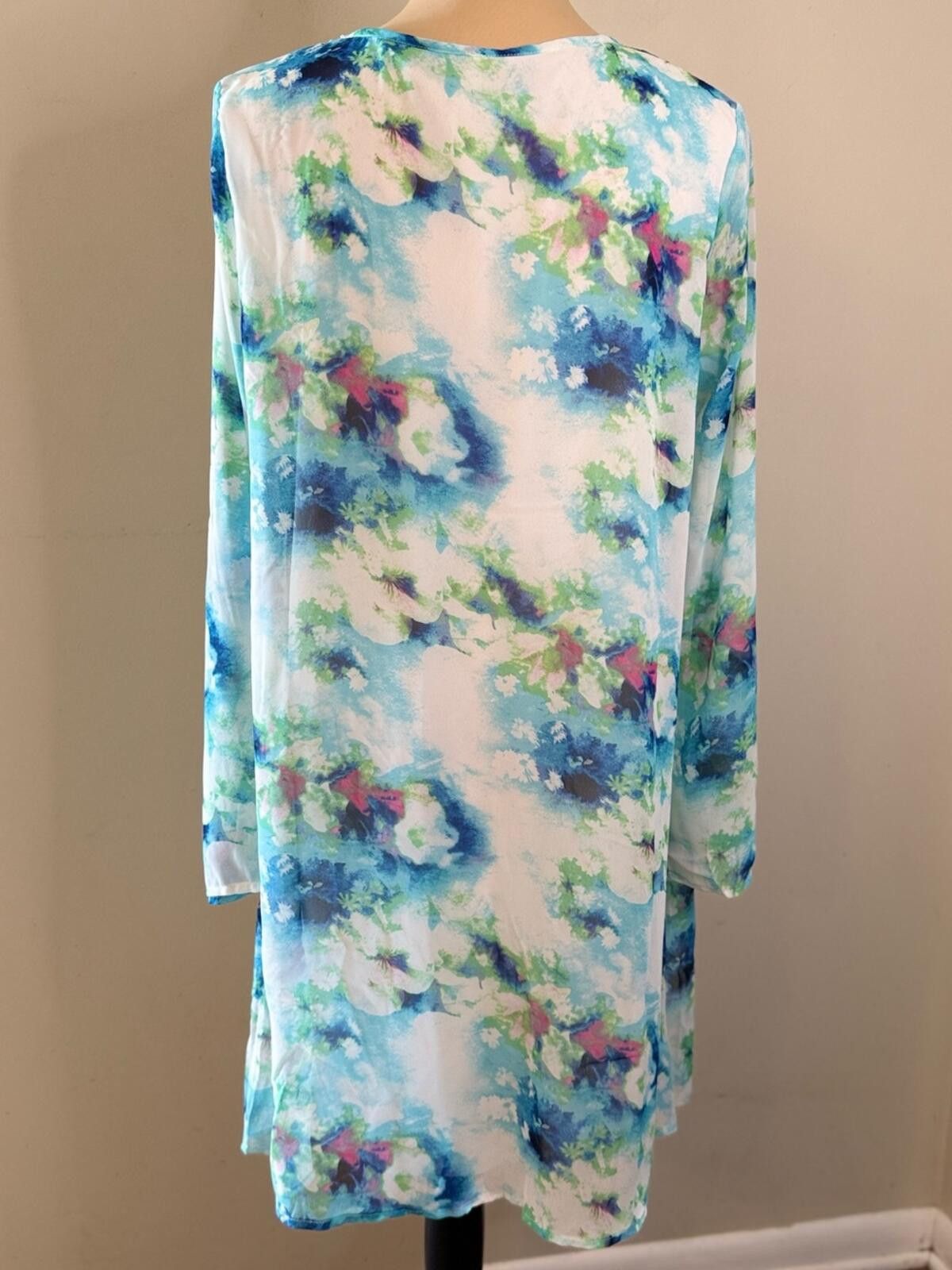 Other Pink Blush boho midi floral shift dress tie dye style SZ M Size M / US 6-8 / IT 42-44 - 4 Thumbnail