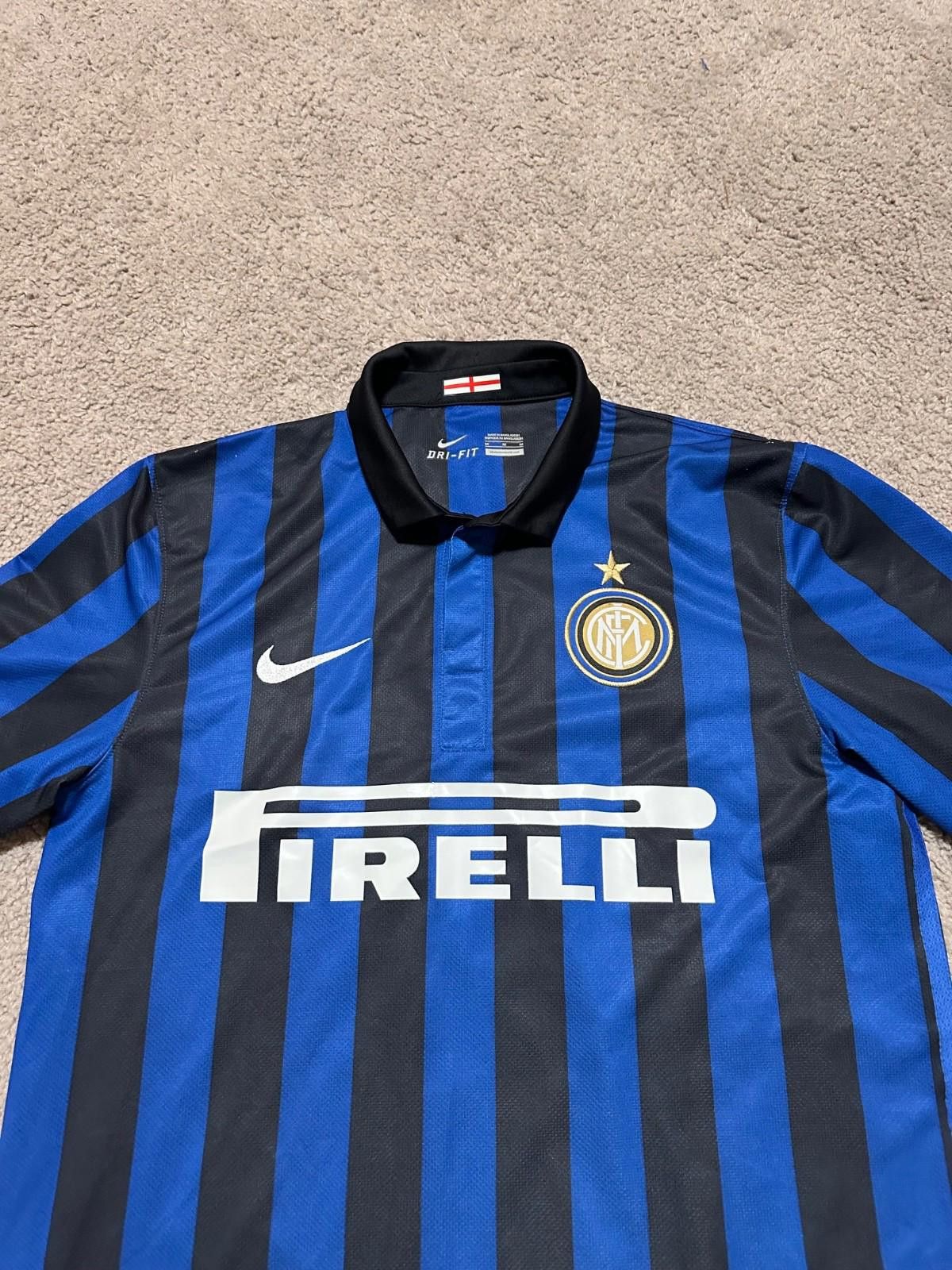 Nike INTER MILAN 2012/13 HOME FOOTBALL SHIRT NIKE FOOTBALL SHIRT Size ONE SIZE - 3 Thumbnail