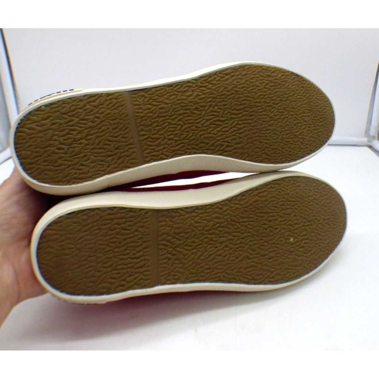 SeaVees SeeVees Women’s Palm Ave Plimsoll Sneakers, Cherry, Sz.9 Size US 9 / IT 39 - 11 Thumbnail