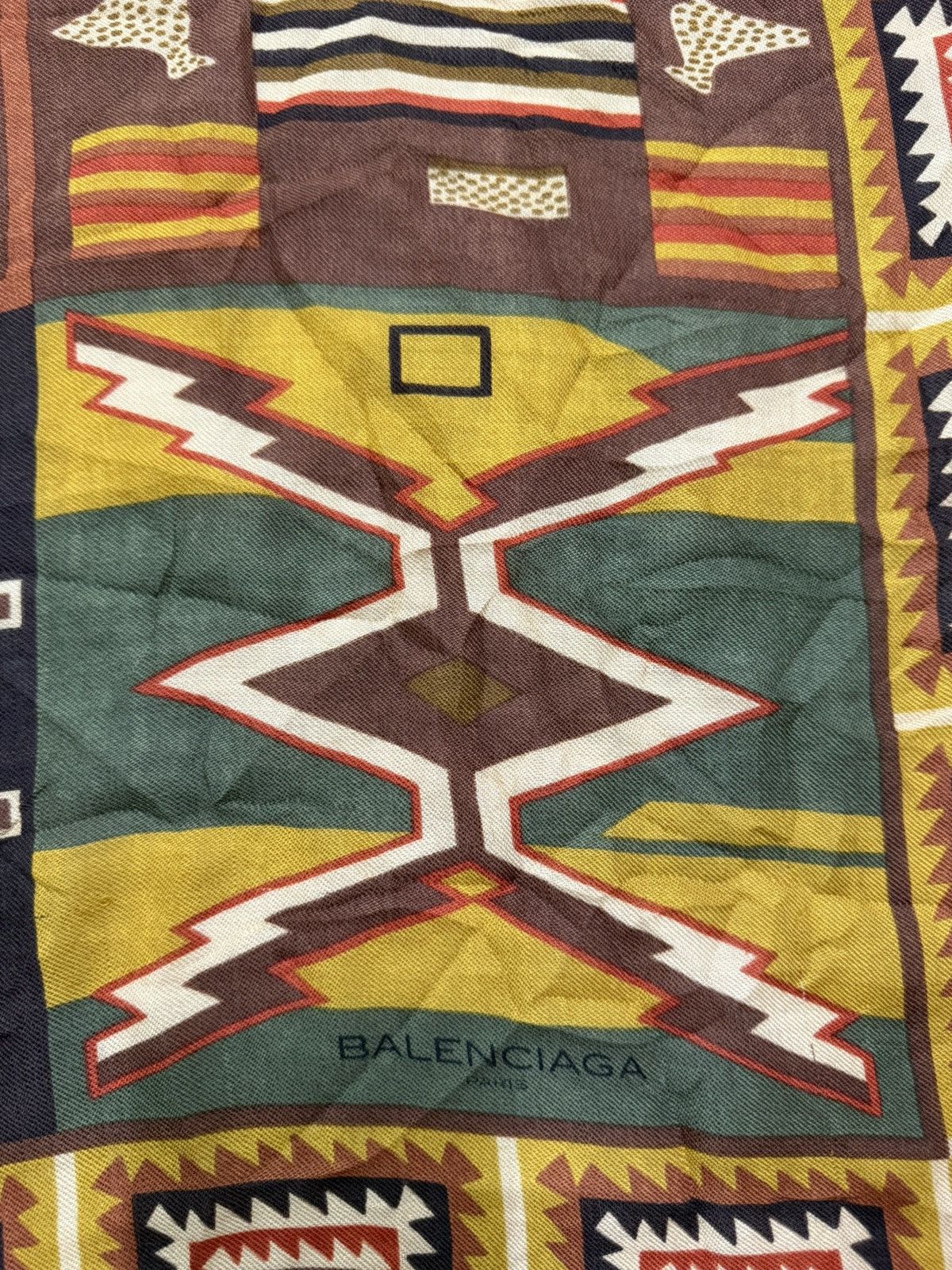 Balenciaga Vintage 90s Balenciaga American Indian Germantown Rug Wool Size ONE SIZE - 7 Thumbnail