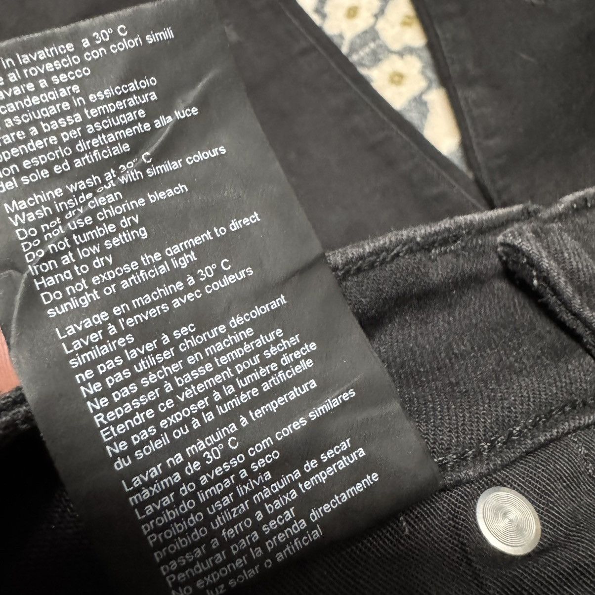 Represent Clo. Represent Jet Black Repairer Denim Jeans Size US 28 / EU 44 - 25 Thumbnail