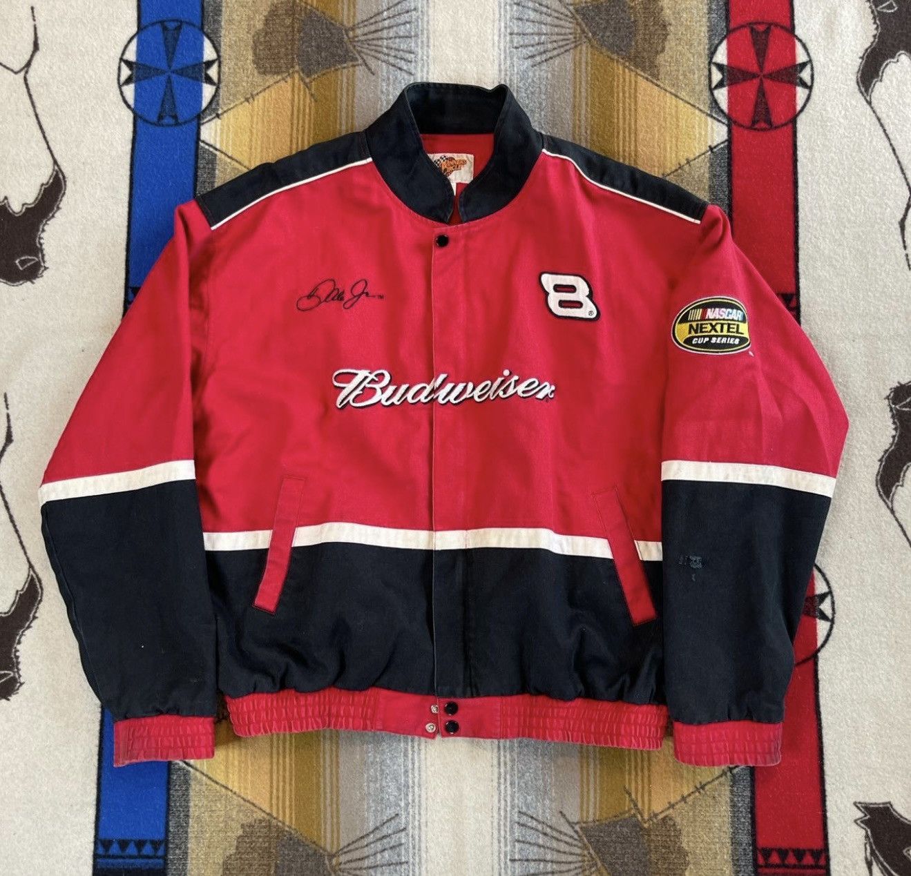 NASCAR × Vintage Vintage Racing Jacket Size US XL / EU 56 / 4 - 1 Thumbnail