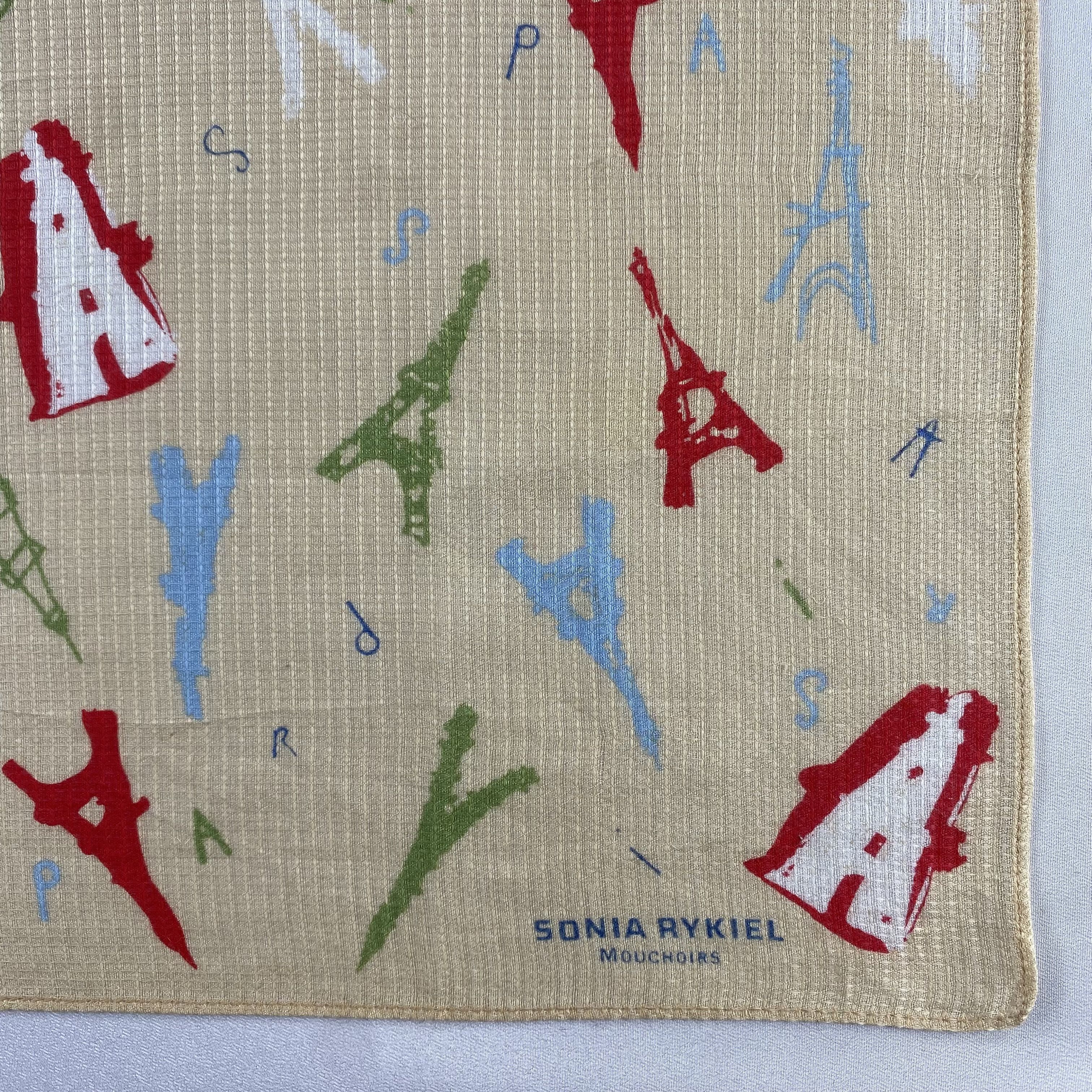 Vintage Sonia Rykiel Bandana/ Handkerchief / Neckerchief-P1887 Size ONE SIZE - 3 Thumbnail