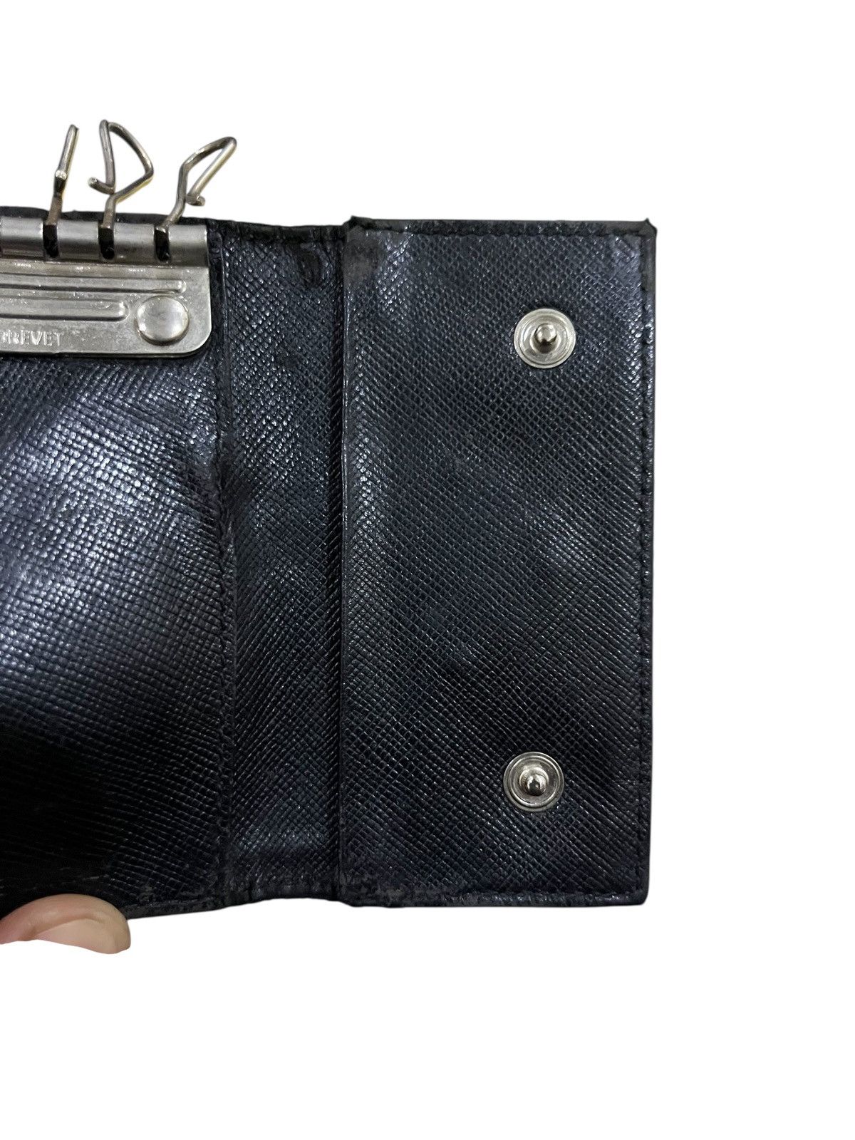 Prada PRADA TESSUTO NYLON KEY CASE HOLDER BLACK Size ONE SIZE - 16 Thumbnail