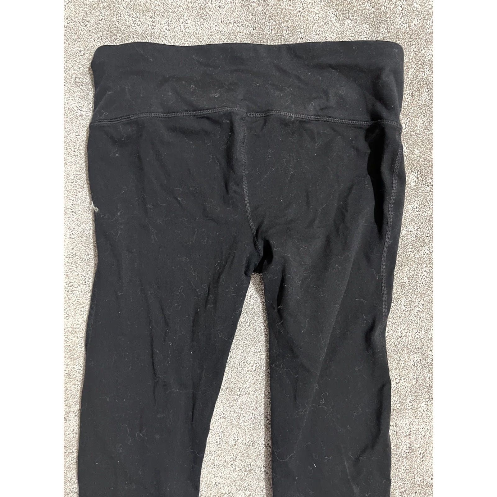 Vintage VINTAGE Gap Fit Women's Leggings Capri Compression Regular M Black Capri Leggings Womens M Black Size 32" / US 10 / IT 46 - 4 Thumbnail