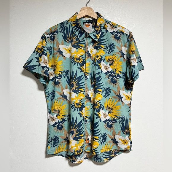 Other ambsn FRAWL Hawaiian Shirt - 100% Cotton Tropical Print Size US M / EU 48-50 / 2 - 1 Thumbnail