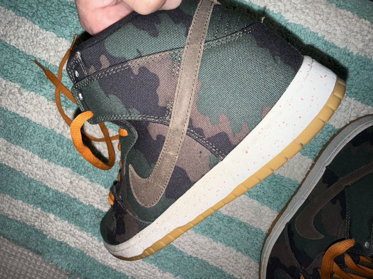 Nike Nike “FiveOneO” SB Dunk Hi Camo 510, VVNDS! Tried-on once! Size US 11.5 / EU 44-45 - 21 Thumbnail