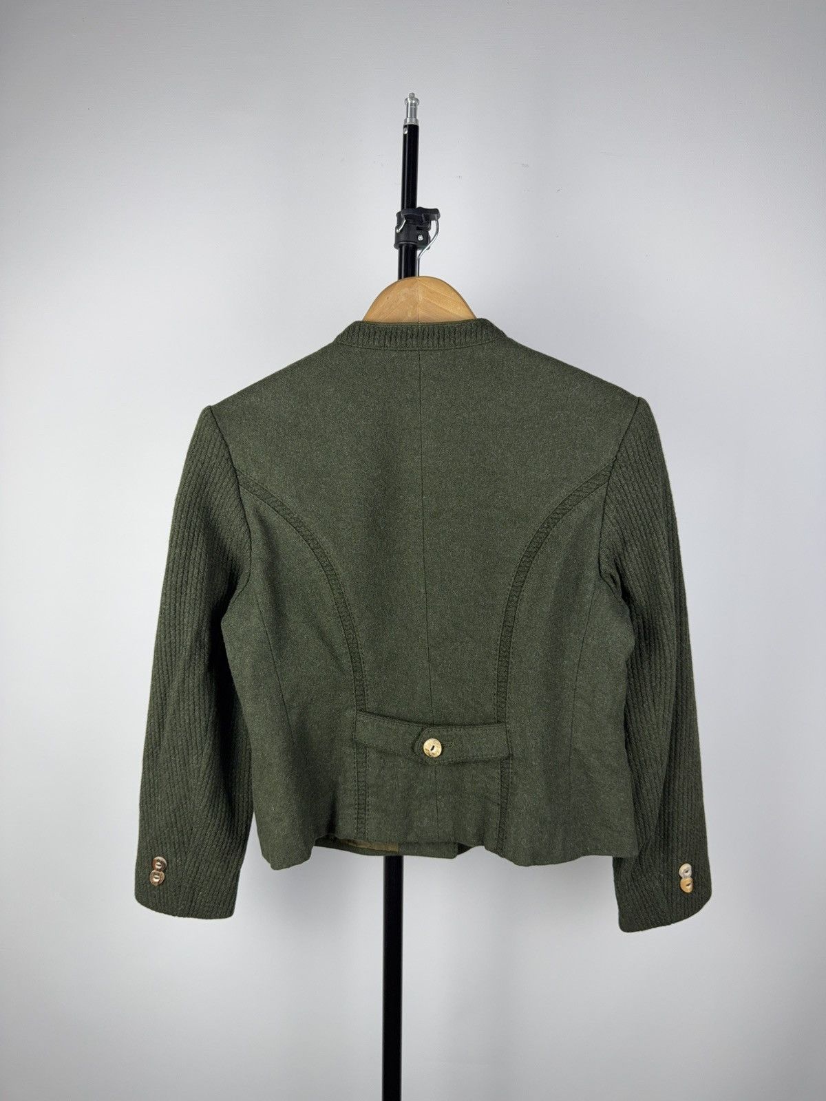 Designer × Vintage Vintage 90s Lodenfrey wool women’s military Button jacket Size M / US 6-8 / IT 42-44 - 5 Thumbnail