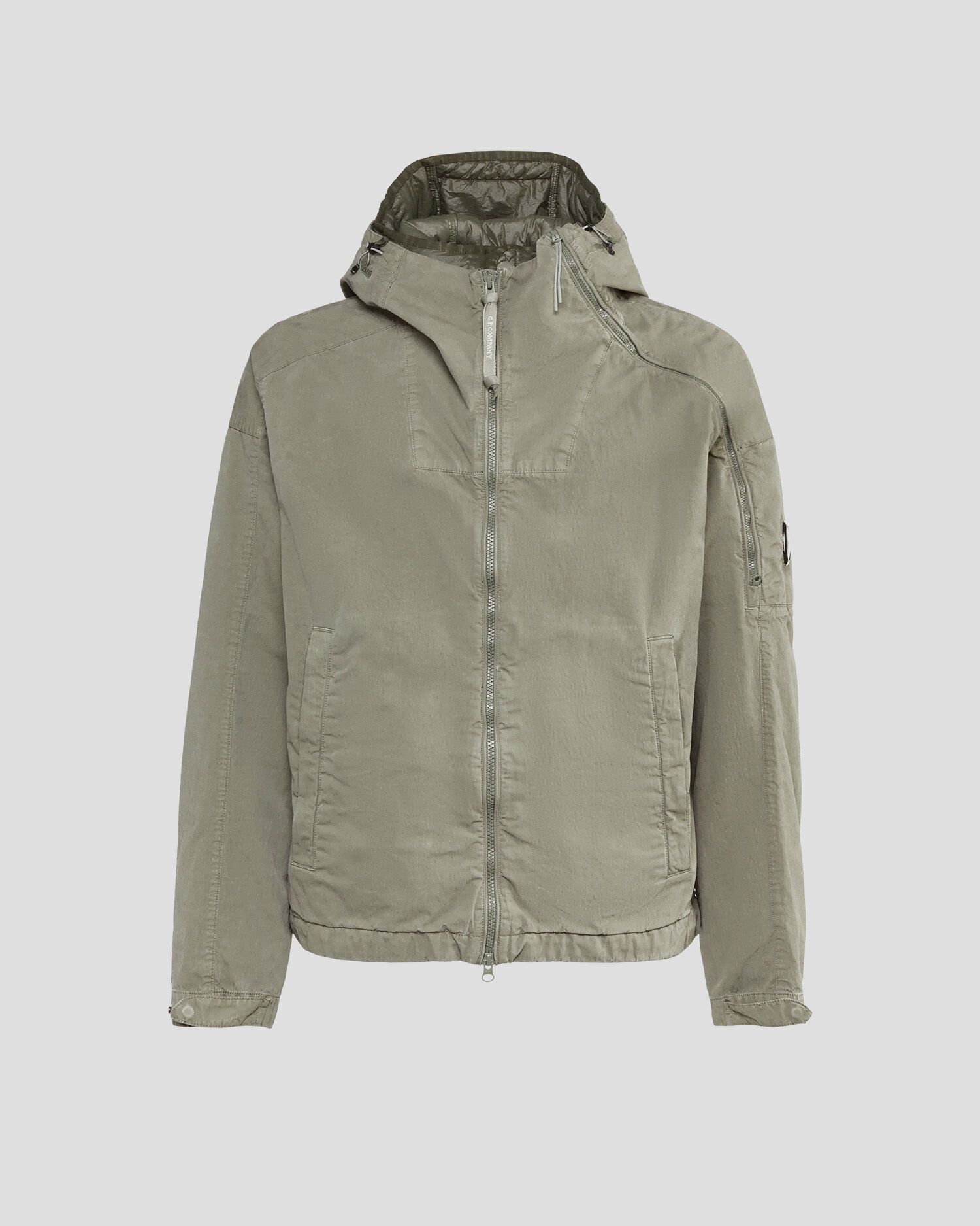 C.P. Company o1y1224 Logo Hooded Jacket in Sage Green Size US S / EU 44-46 / 1 - 1 Thumbnail