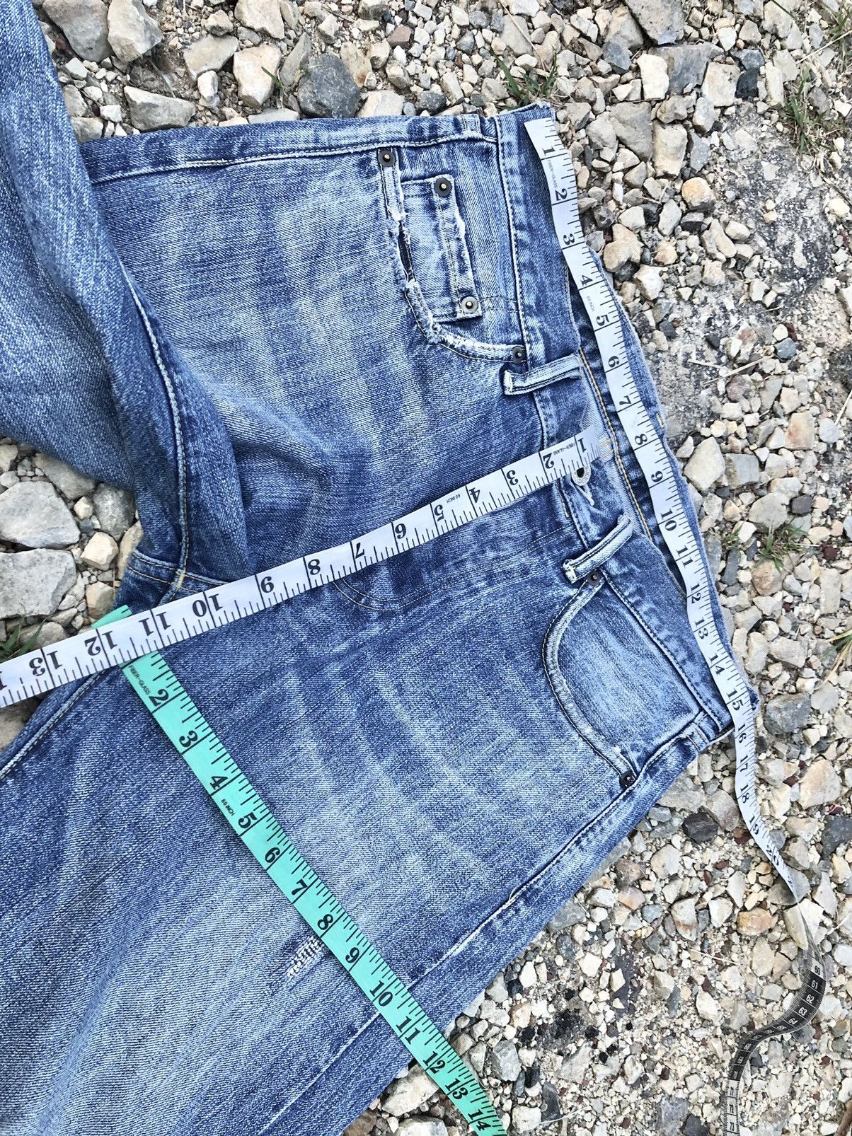 United Arrows SELVEDGE DISTRESSED DENIM BY GREEN LABEL Size US 31 - 9 Thumbnail