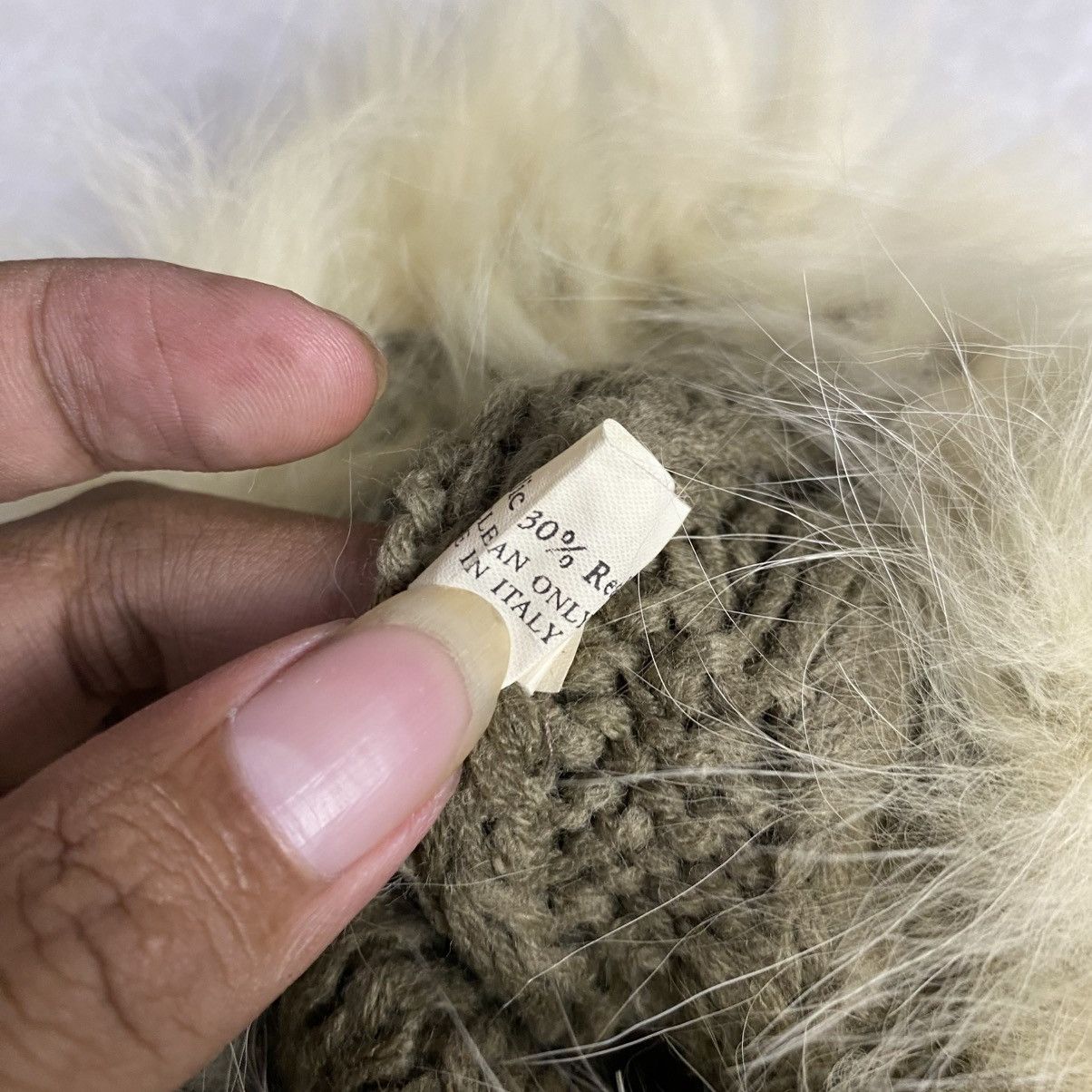 Japanese Brand × Vintage 2000s y2k mohair fur faux fuzzy angora beanie hats Size ONE SIZE - 6 Thumbnail