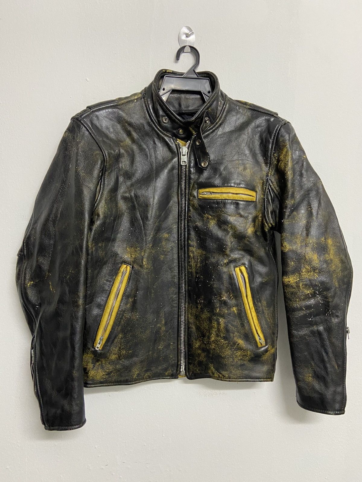 Branded Leather × Vintage ORCHARD BRANDED GARMENT INC LEATHER CAFE