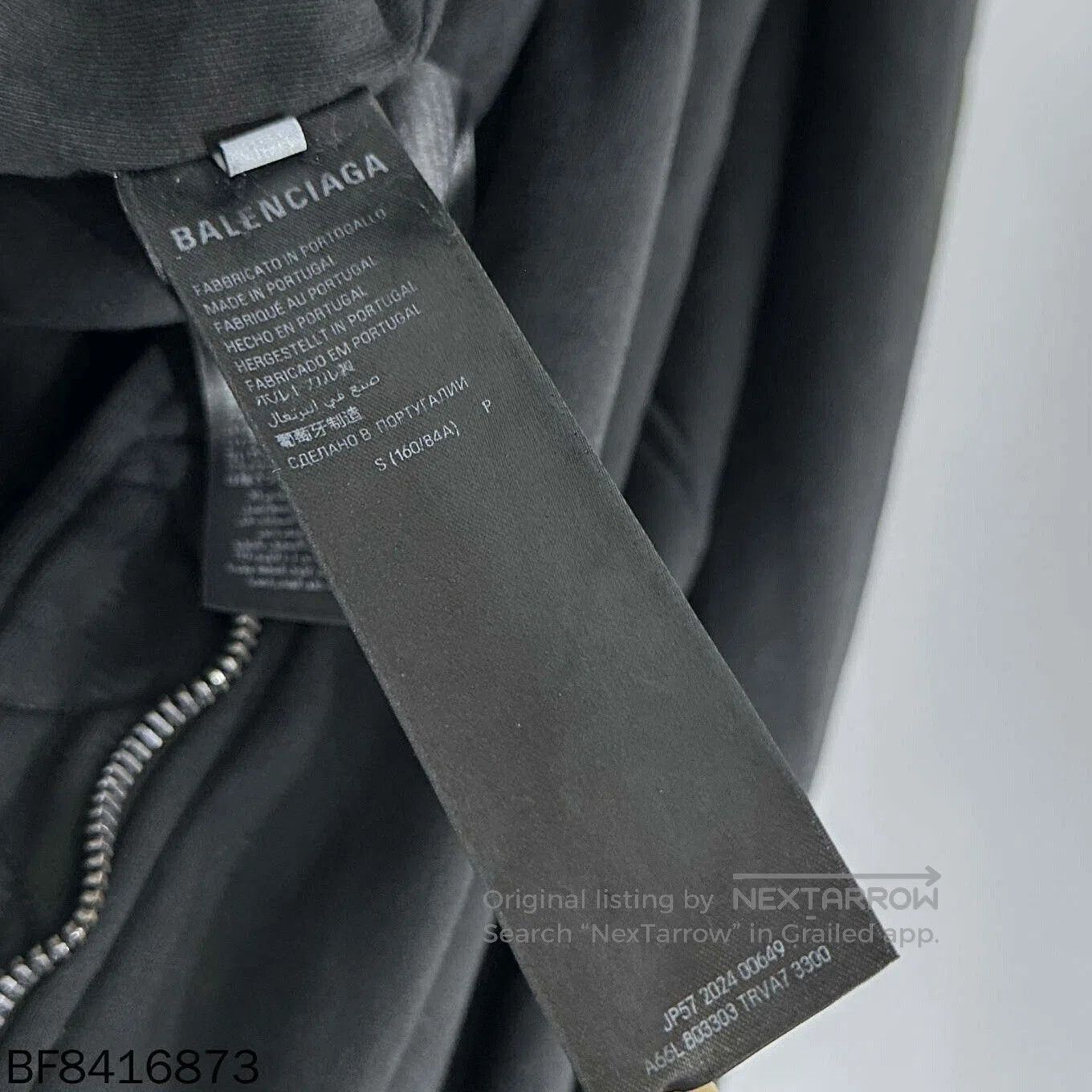 Balenciaga Balenciaga 24FW Reversed Logo Zip Hoodie. Size US S / EU 44-46 / 1 - 4 Thumbnail