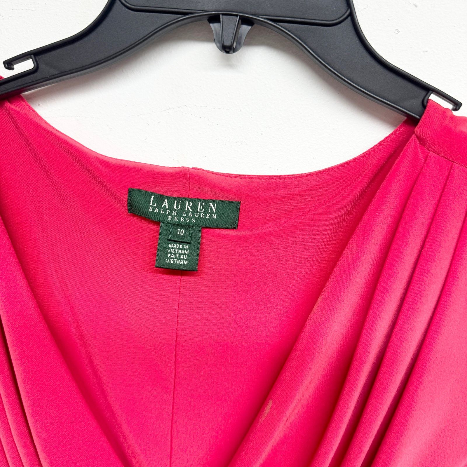 Lauren Ralph Lauren Lauren Ralph Lauren Dress Ruched Stretch Drape Neck Size 10 Size L / US 10 / IT 46 - 2 Thumbnail