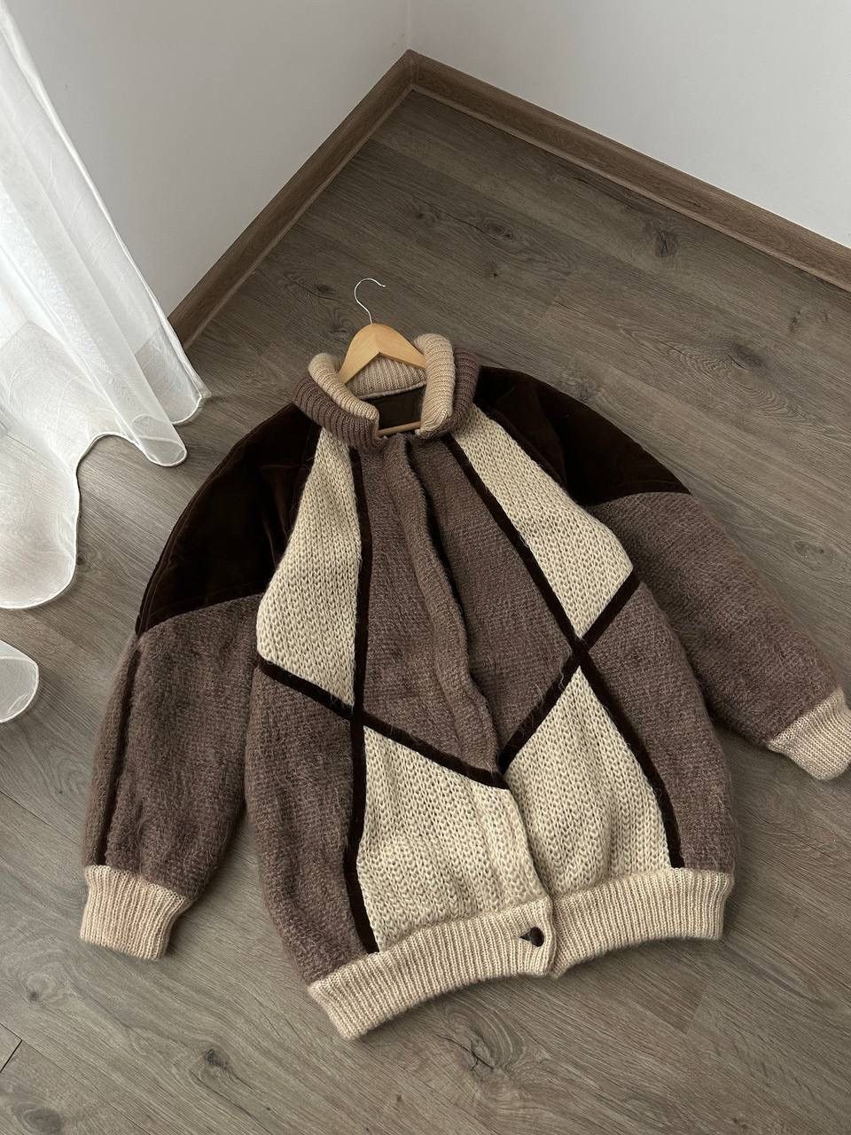 Japanese Brand × Les Copains × Vintage Vintage Japanese Mohair Alpaca Beige Les Copains Jacket Size US L / EU 52-54 / 3 - 5 Thumbnail