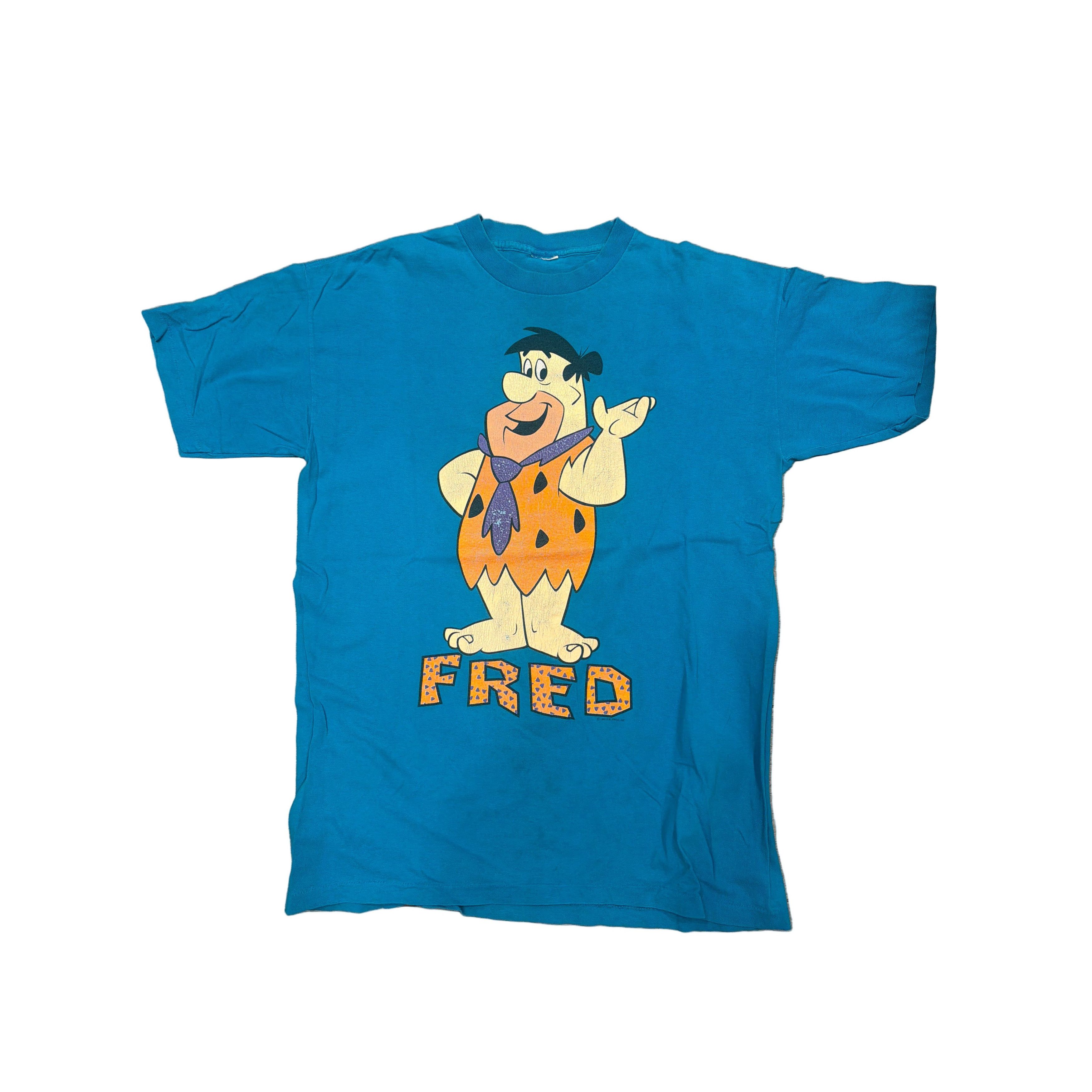 Other 1992 Fred Flintstone Blue Hanna Barbara Universal Studios T- Size US L / EU 52-54 / 3 - 1 Thumbnail