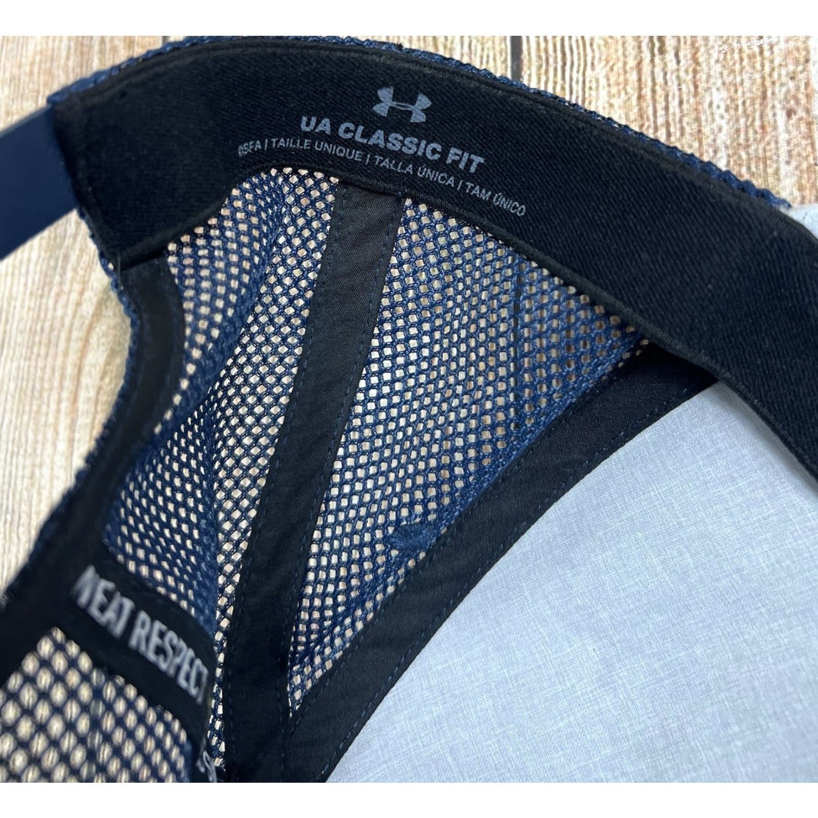 Under Armour Under Armour Hat Snapback Cap Blood Sweat Respect Project Rock Blue Gray One Size Men Cap Hat Size ONE SIZE - 6 Thumbnail