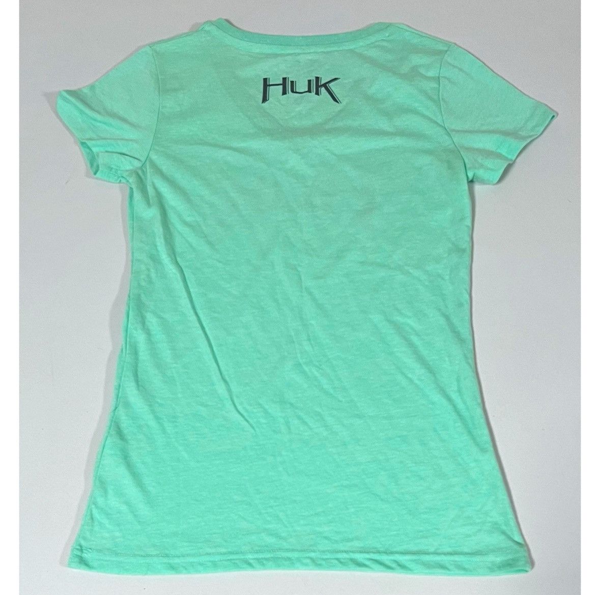 Gear for Sports HUK Mint Green Teal Logo Graphic V-Neck Shirt Top Tee Size S Size US S / EU 44-46 / 1 - 3 Thumbnail