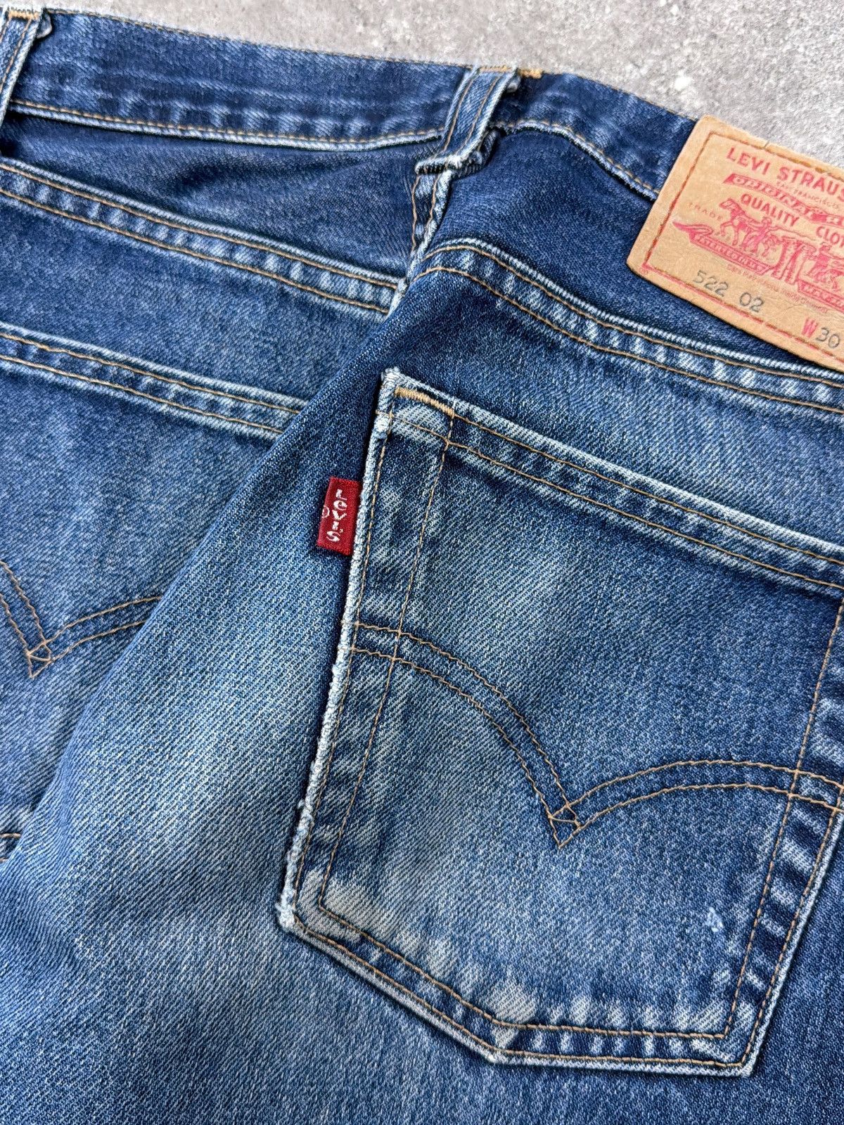 Levi's Vintage Y2K Levis 522 Denim Jeans Size US 30 / EU 46 - 4 Thumbnail