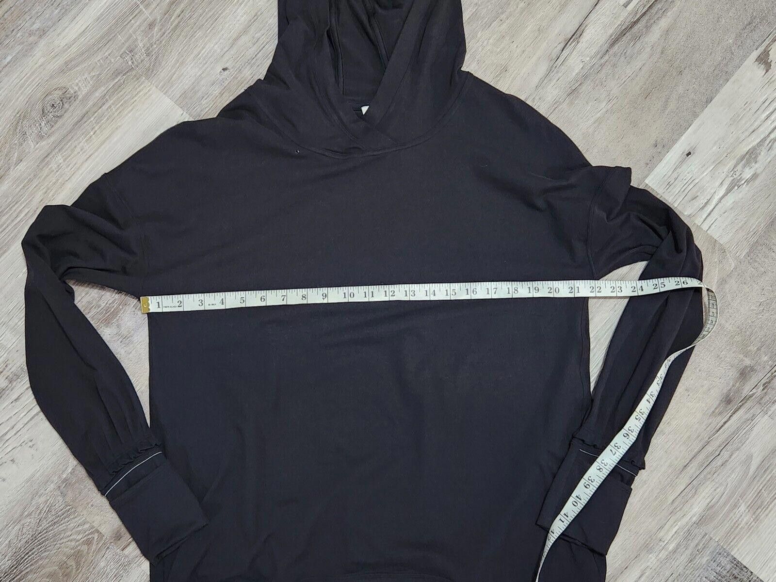 Designer Lululemon Sweatshirt Size 10 Black Pullover Ruffle Size L / US 10 / IT 46 - 6 Thumbnail