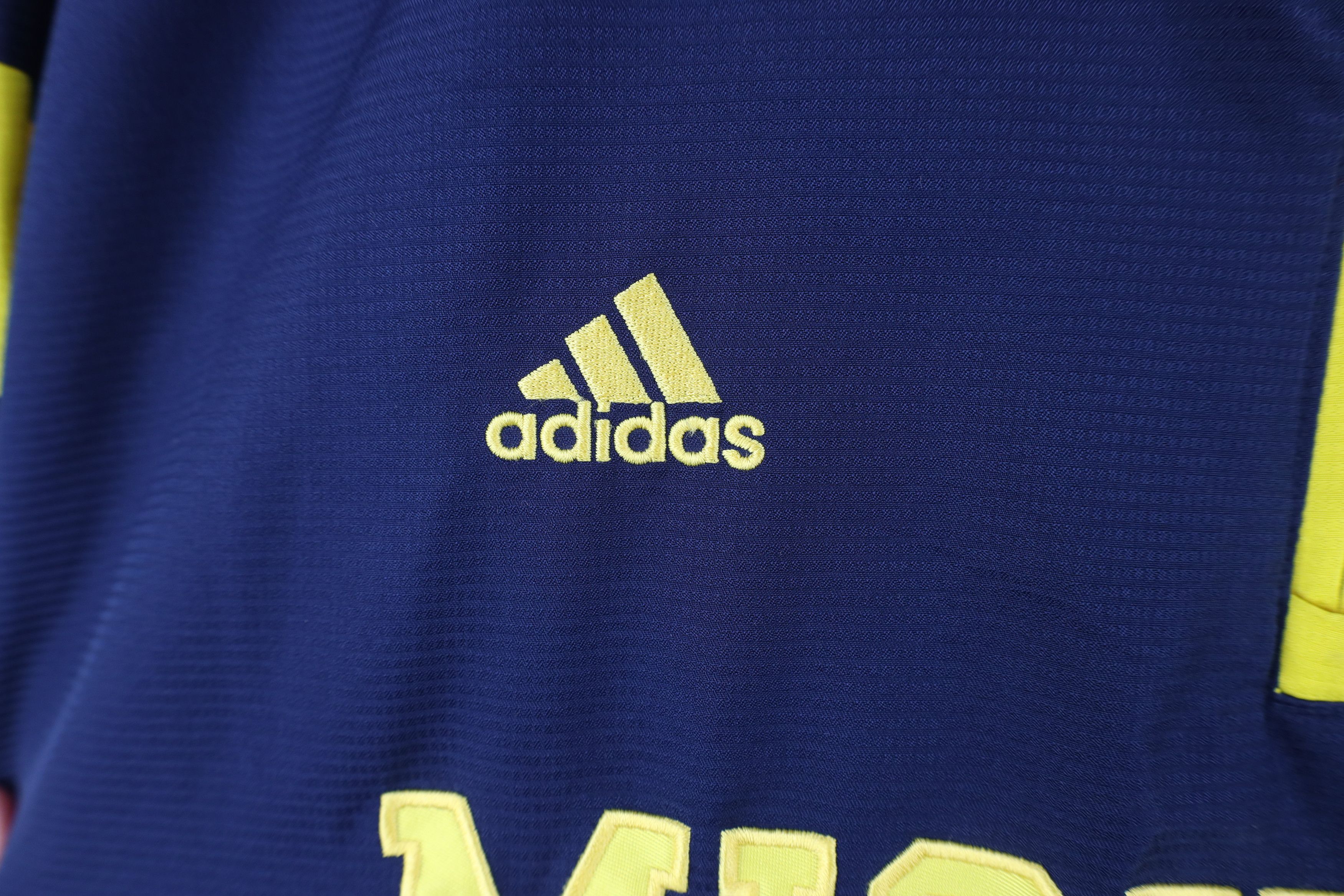 Adidas × Vintage Adidas University of Michigan Football Pullover Jacket Blue Size US XXL / EU 58 / 5 - 4 Thumbnail
