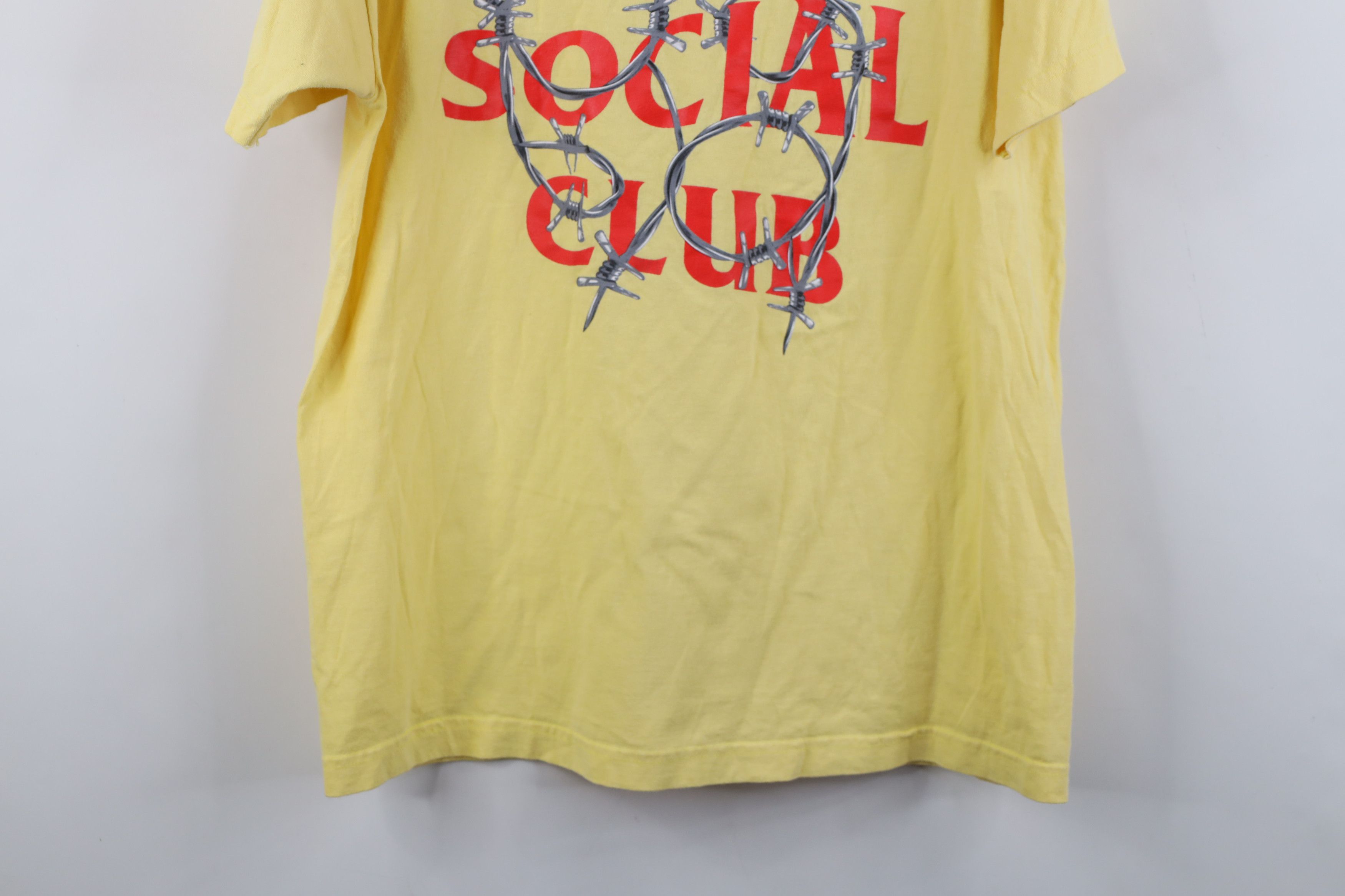Anti Social Social Club Anti Social Social Club Barbed Wire T-Shirt Yellow USA Size US L / EU 52-54 / 3 - 12 Thumbnail