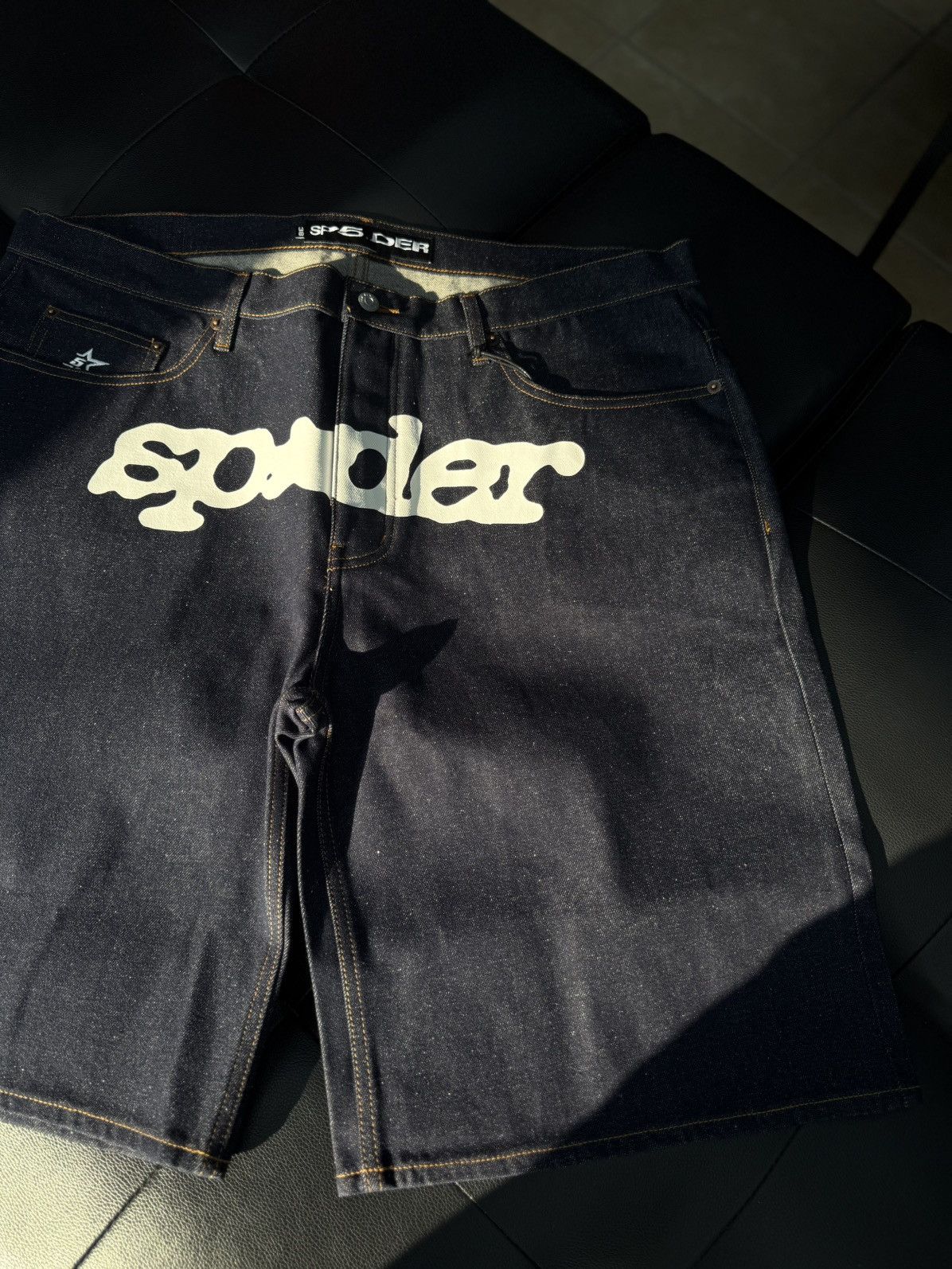 Sp5der Sp5der Jean Shorts Blue Size 38 (NEW) Size US 38 / EU 54 - 3 Thumbnail