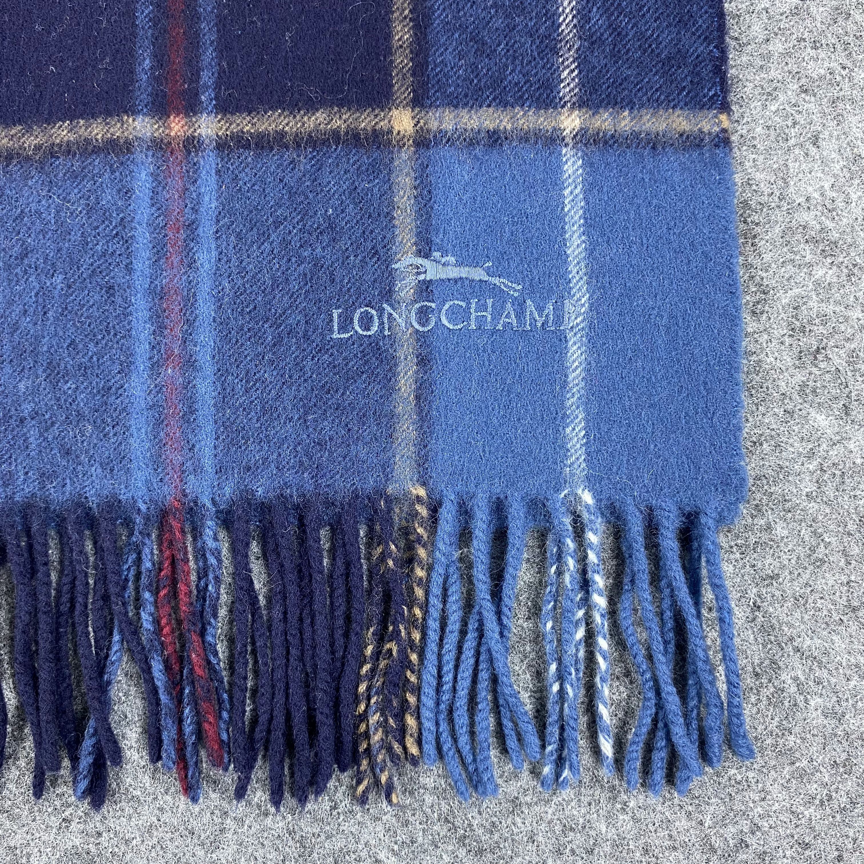 Longchamp × Vintage GF10121 Longchamp Scarf Neck Wear Muffler Nova Check Size ONE SIZE - 2 Thumbnail