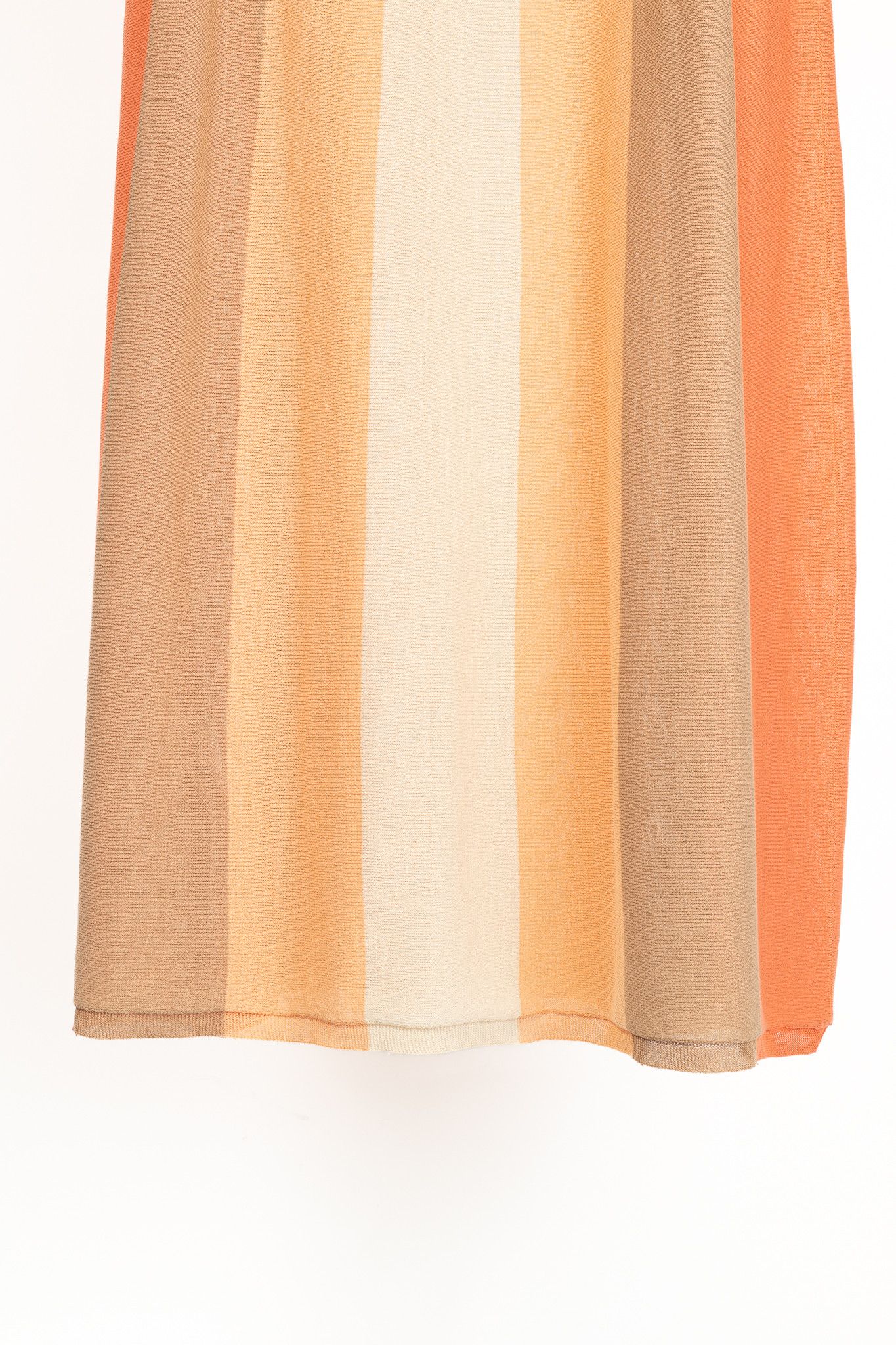 Other Antipast Coral-Striped Japanese-Paper Knit Midi Dress Size M / US 6-8 / IT 42-44 - 6 Thumbnail